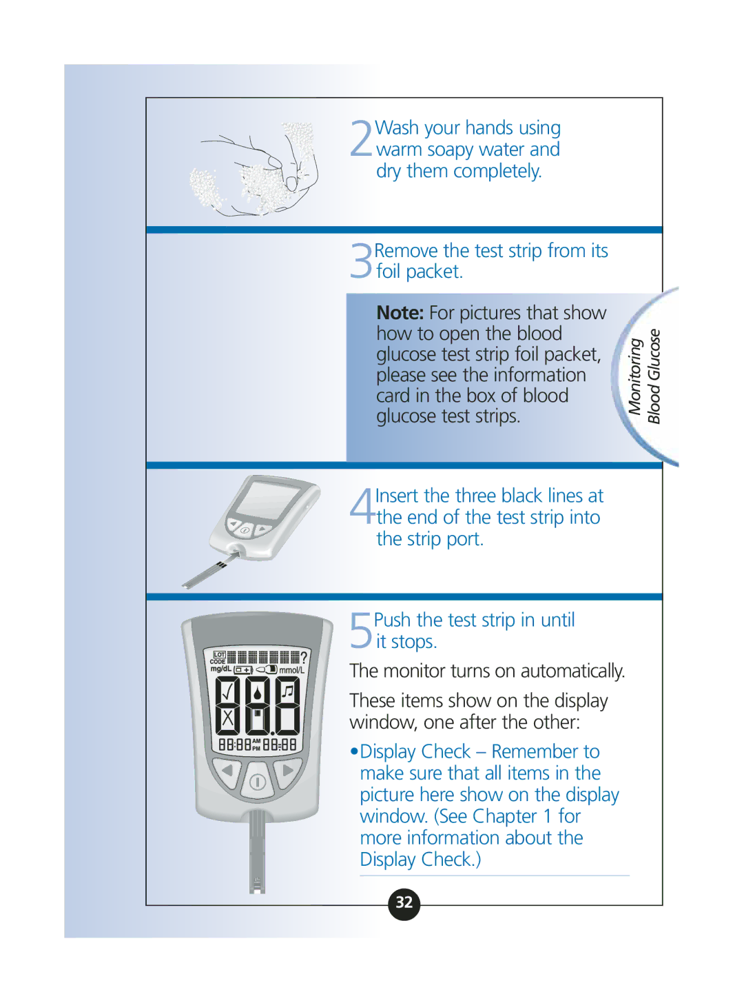 Abbott Diabetes Care ART06986 manual Monitoring Blood Glucose 