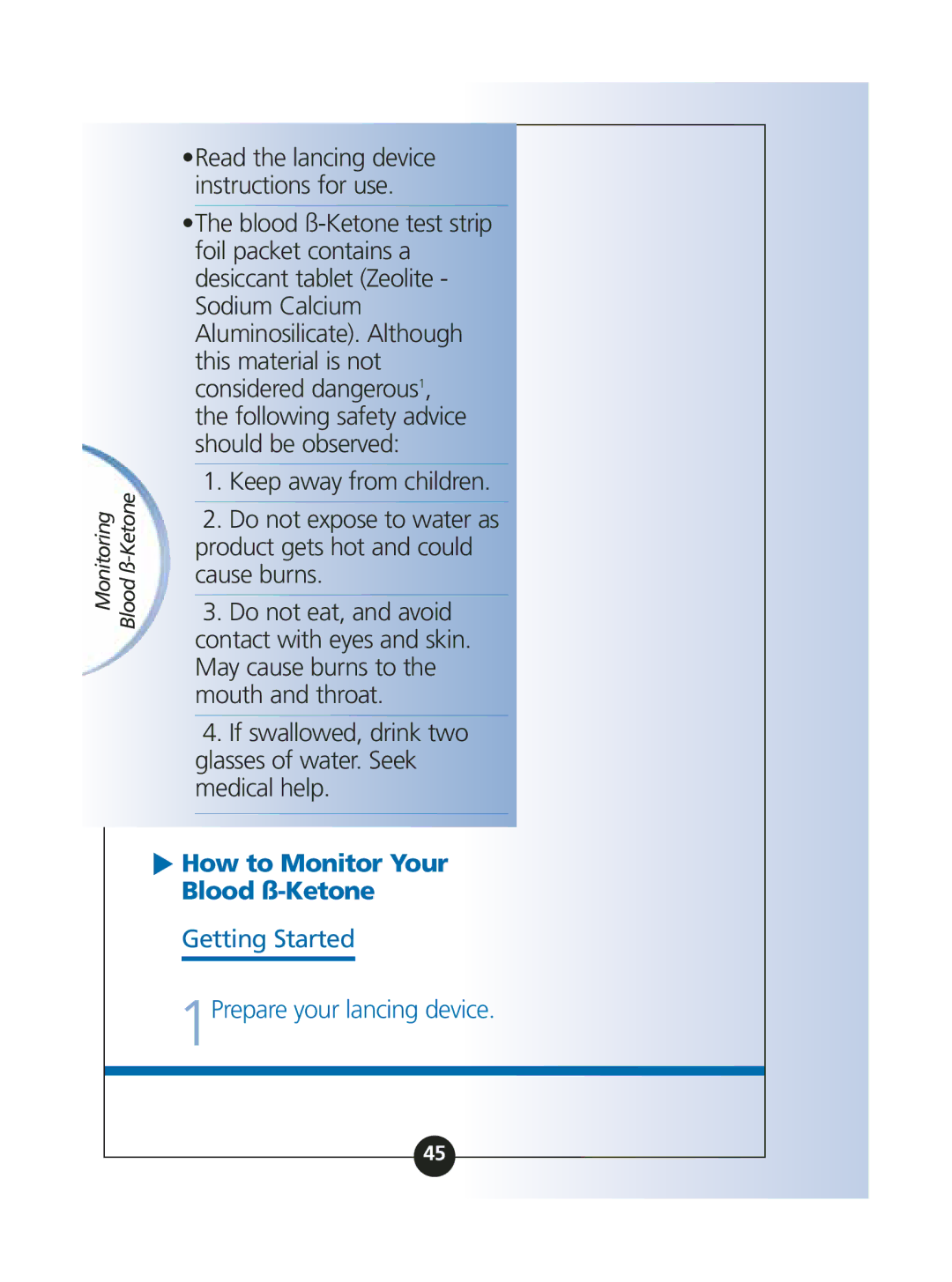 Abbott Diabetes Care ART06986 manual How to Monitor Your, Blood ß-Ketone 