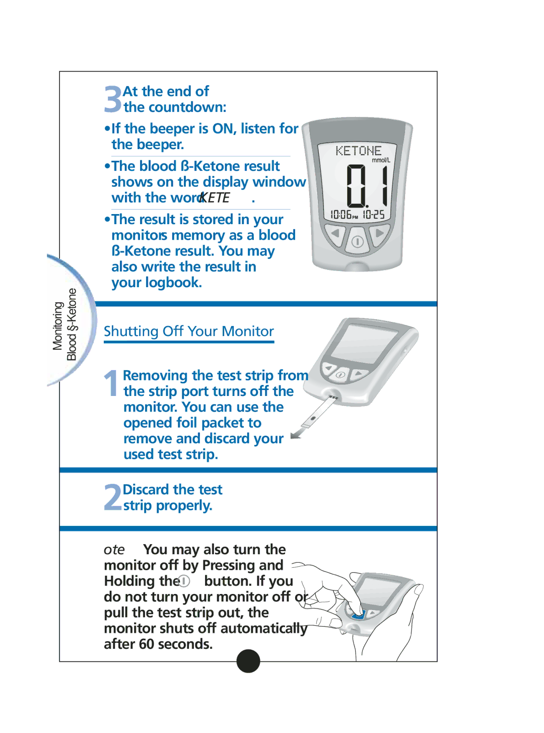 Abbott Diabetes Care ART06986 manual 2Discard the test strip properly 