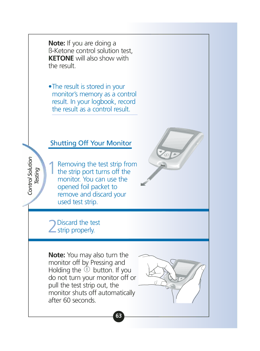 Abbott Diabetes Care ART06986 manual 2Discard the test strip properly 