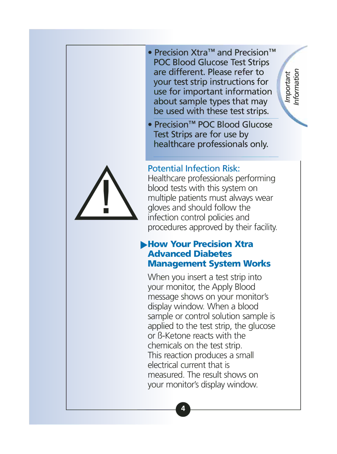 Abbott Diabetes Care ART06986 manual Information 