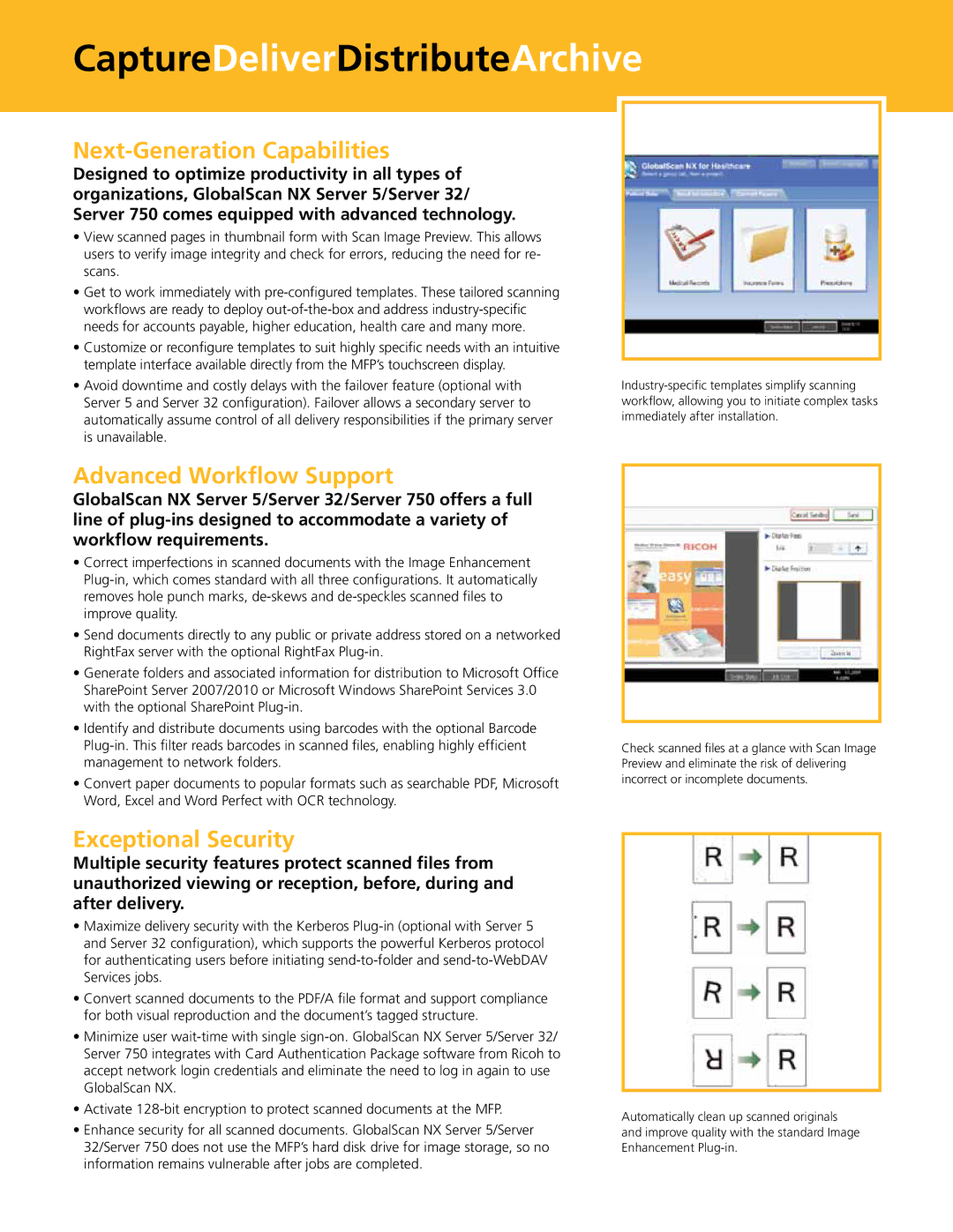 Abbyy USA SERVER 5, SERVER 750 CaptureDeliverDistributeArchive, Next-Generation Capabilities, Advanced Workflow Support 