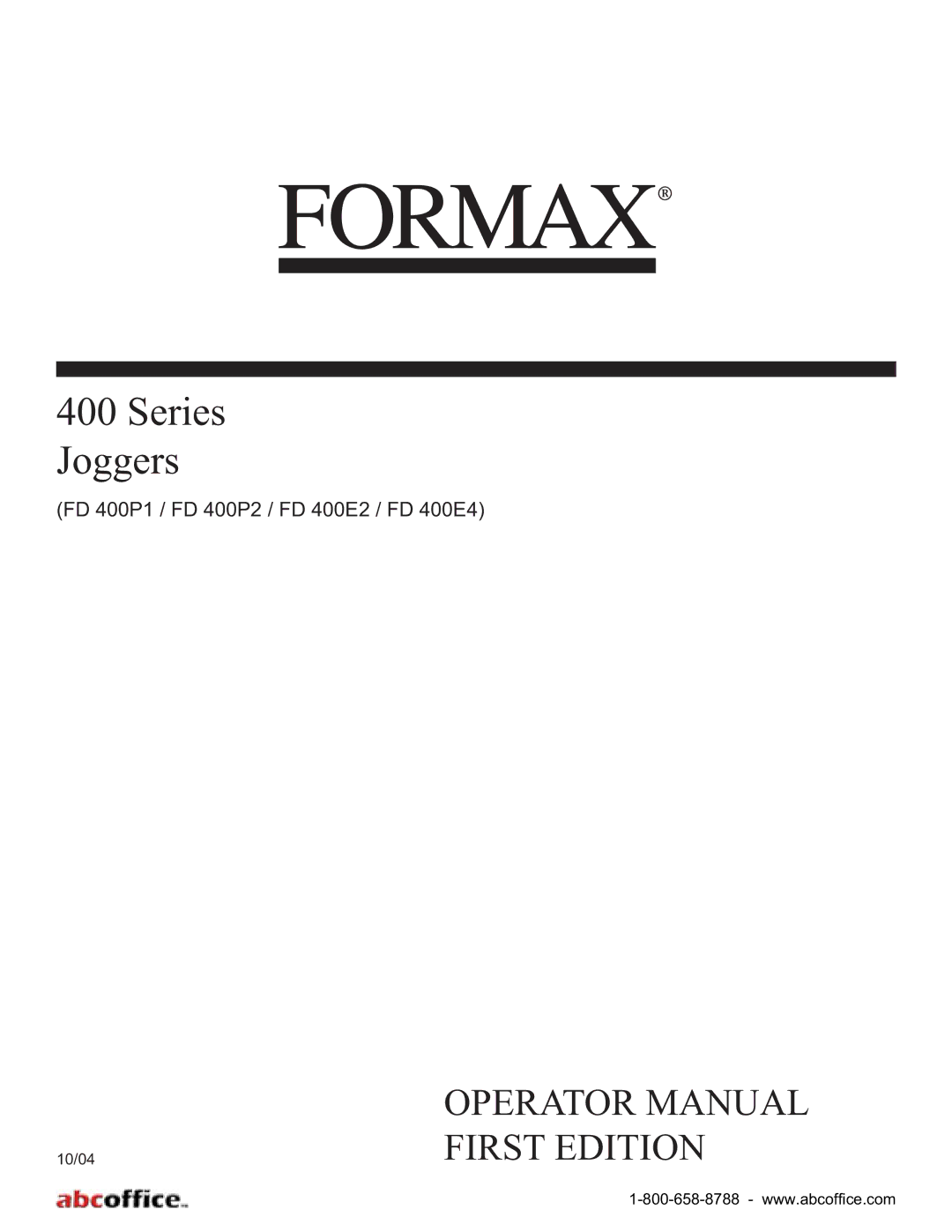 ABC Office FD 400P2, FD 400E4, FD 400E2, FD 400P1 manual 235$7250$18$/, 567,7,21 