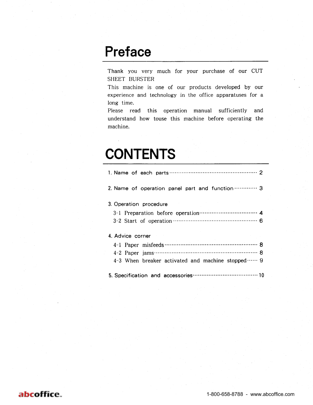 ABC Office FD 415 manual 