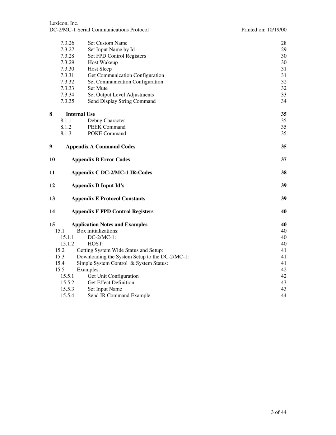 ABC Office DC-2, MC-1 manual Internal Use 