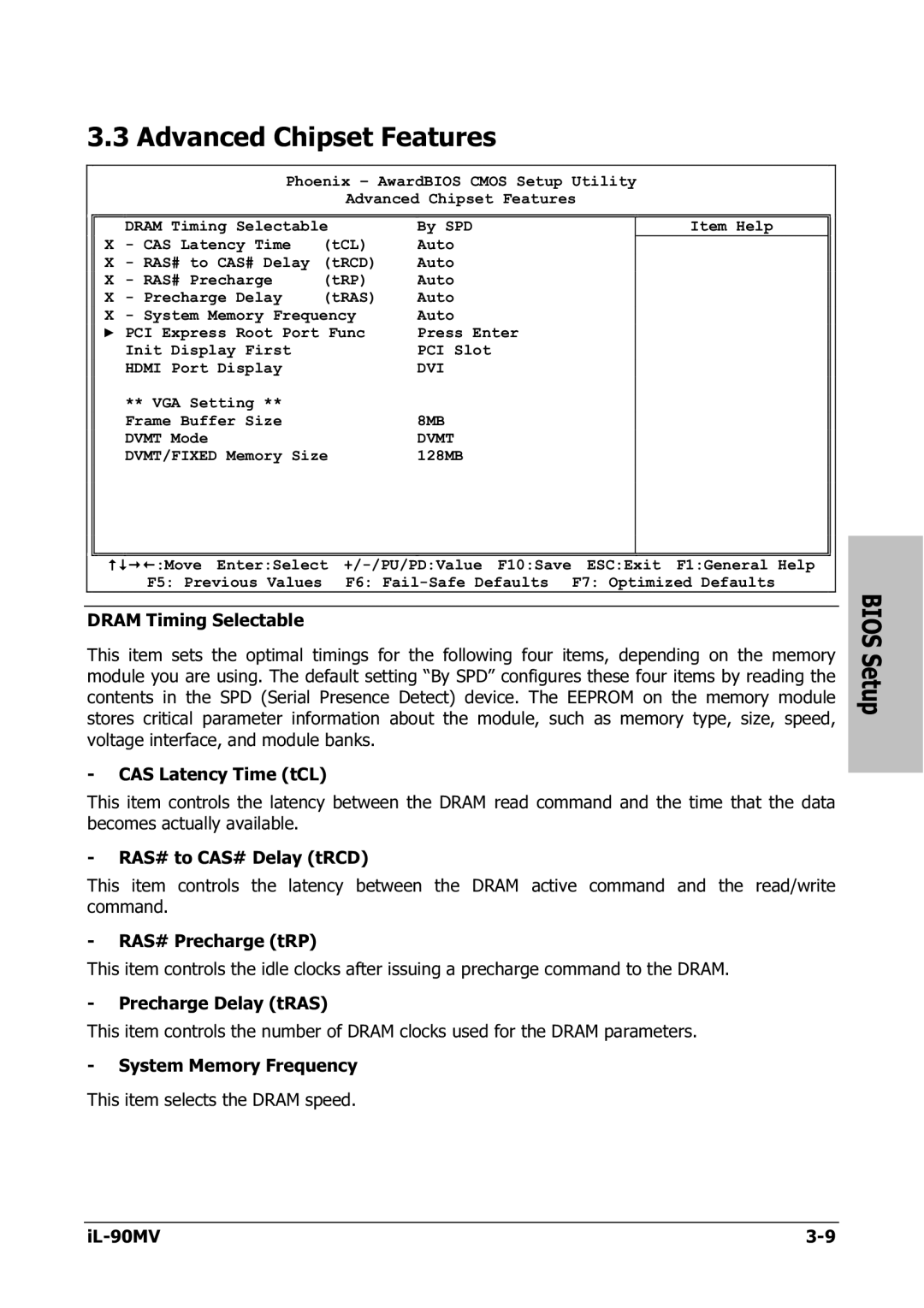 Abit IL-90MV manual Advanced Chipset Features, Dvmt 