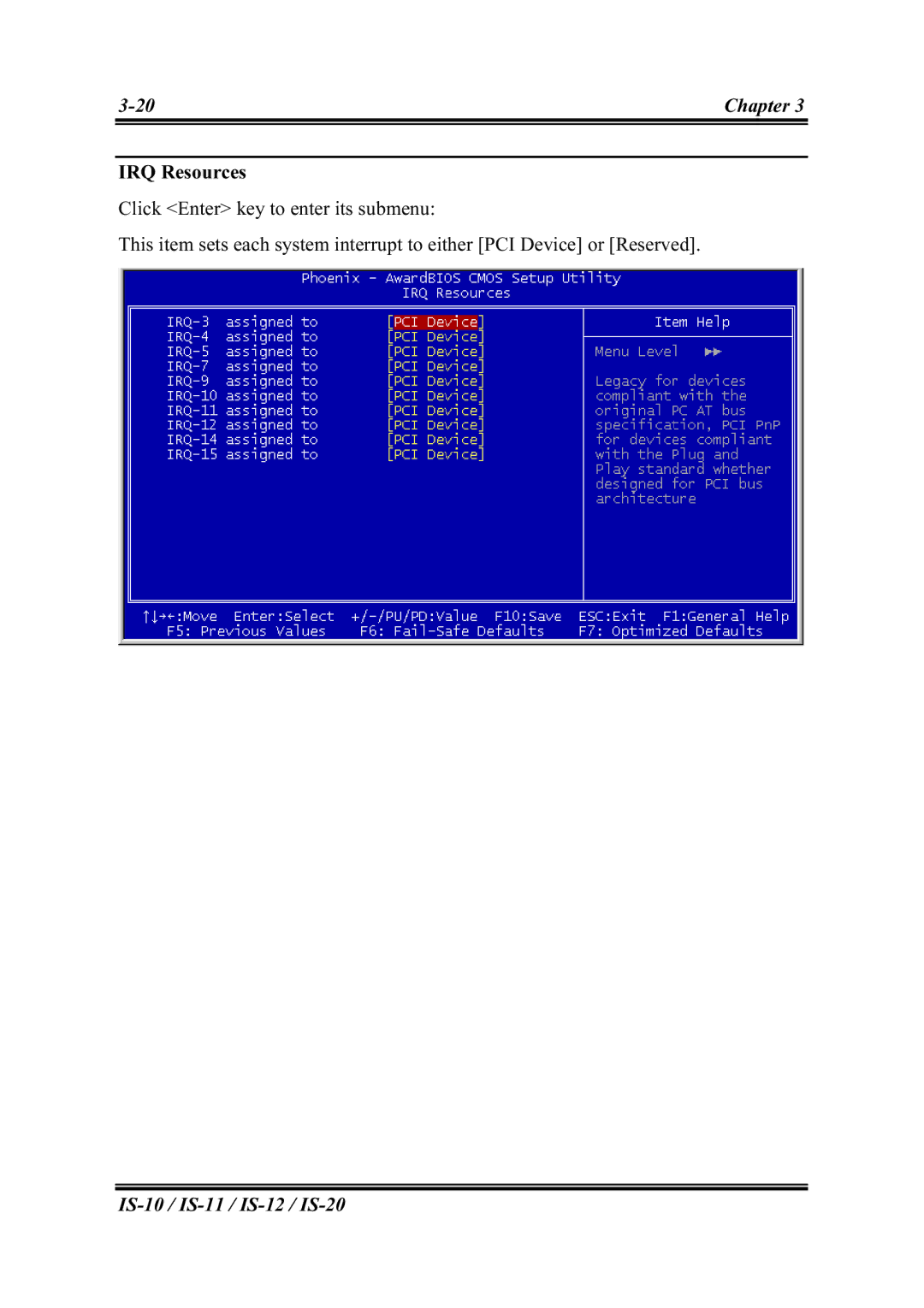 Abit IS-10, IS-12, IS-20, IS-11 user manual Chapter 