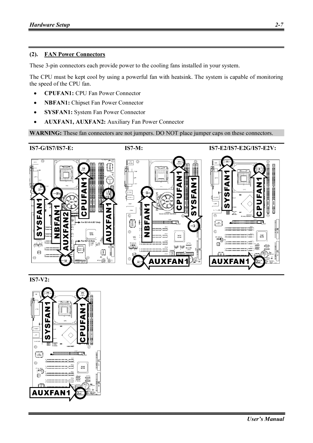 Abit IS7-G, IS7-M, IS7-E2V, IS7-E2G, IS7-V2 user manual 