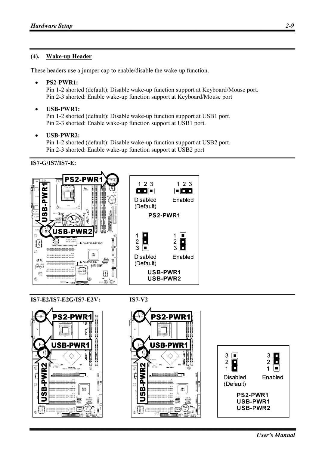 Abit IS7-E2V, IS7-M, IS7-G, IS7-E2G, IS7-V2 user manual USB-PWR1 