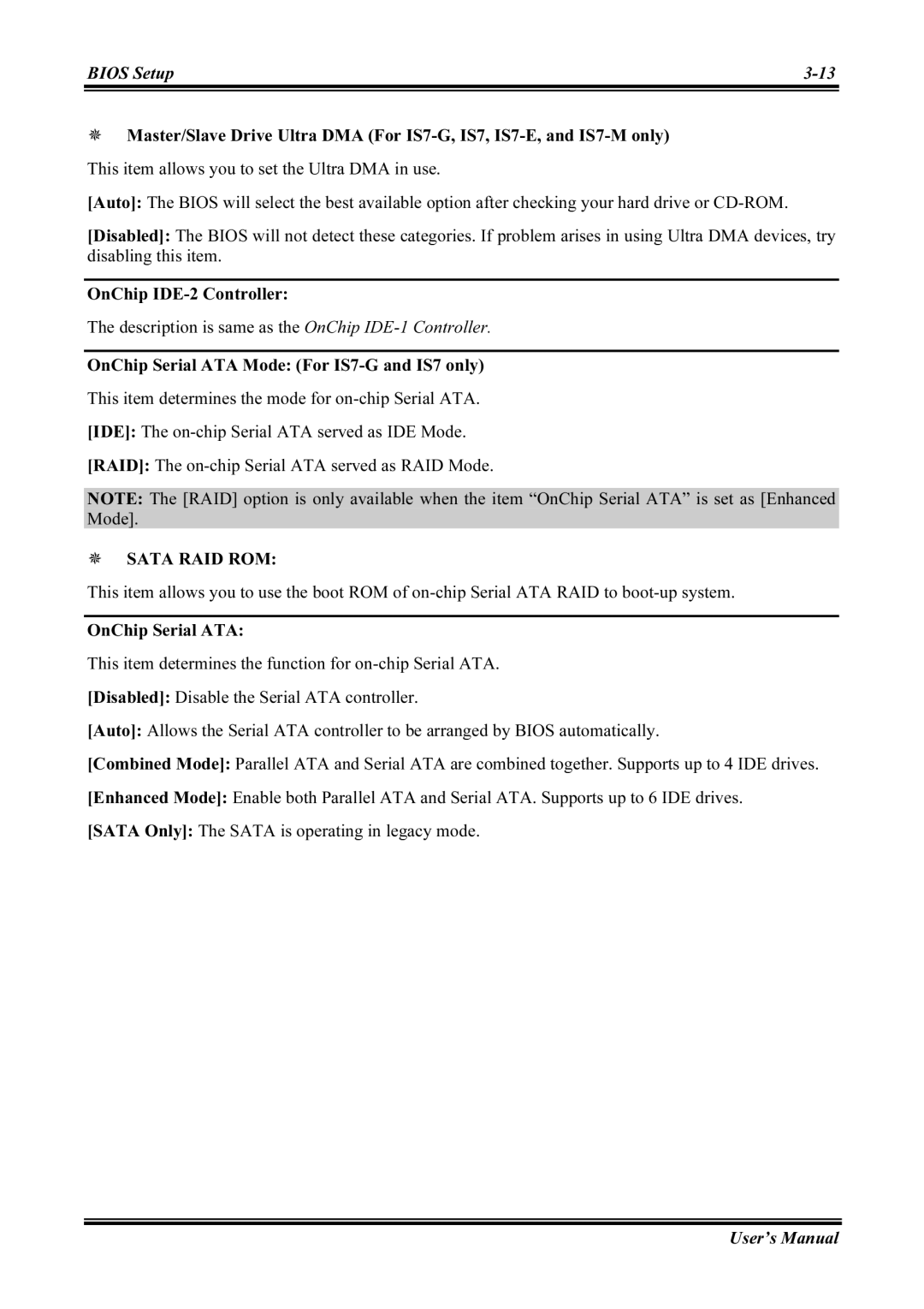 Abit IS7-E2V, IS7-M, IS7-G, IS7-E2G, IS7-V2 user manual Sata RAID ROM 