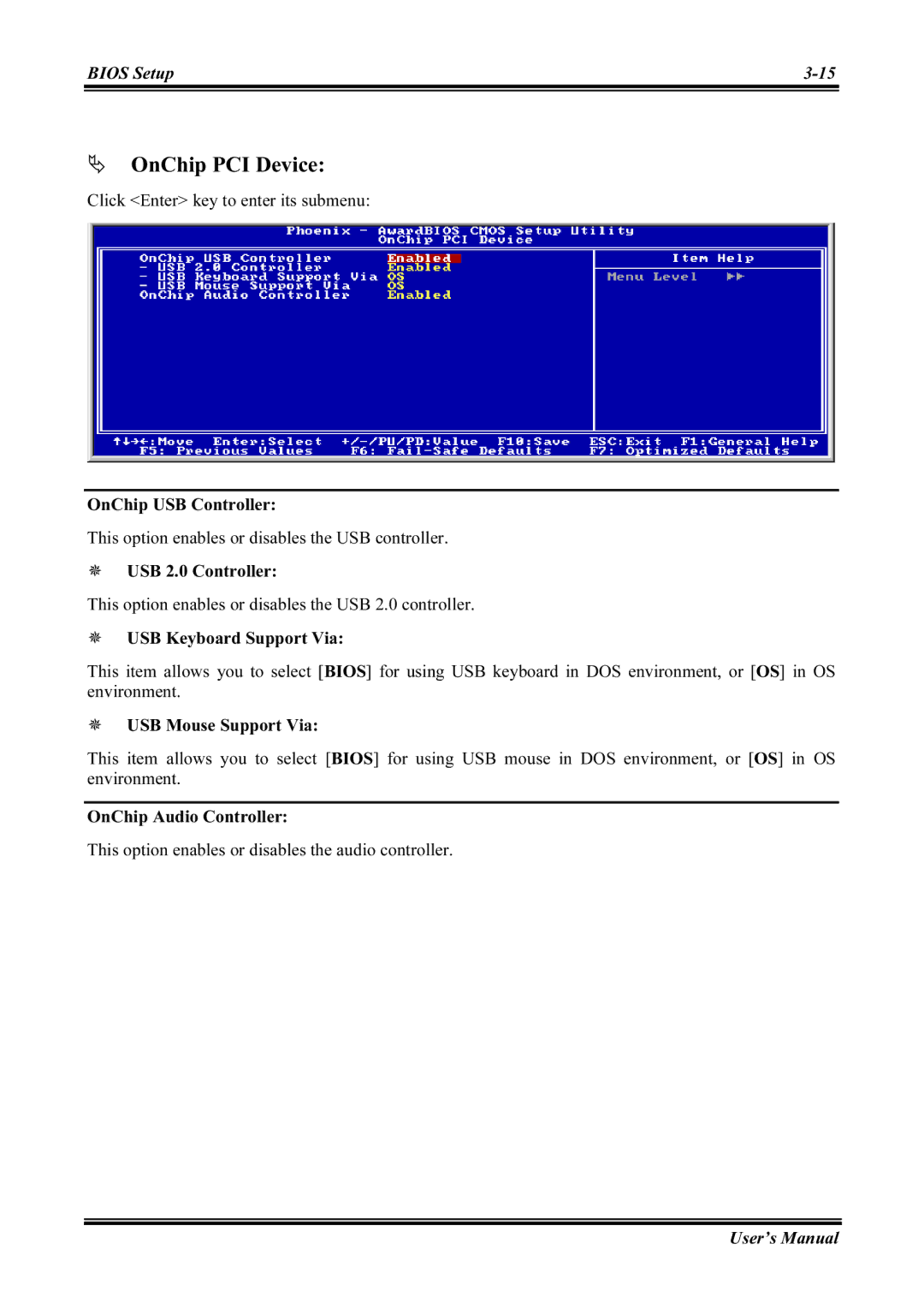 Abit IS7-V2, IS7-M, IS7-G, IS7-E2V, IS7-E2G user manual OnChip PCI Device 