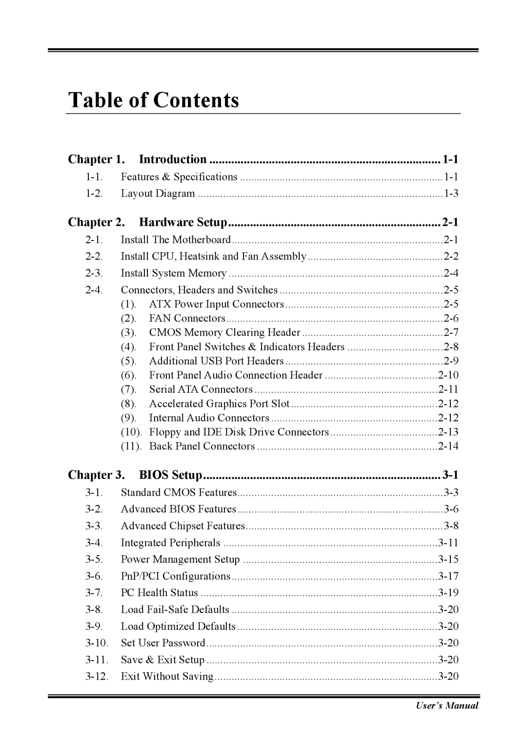 Abit KV-85 user manual Table of Contents 