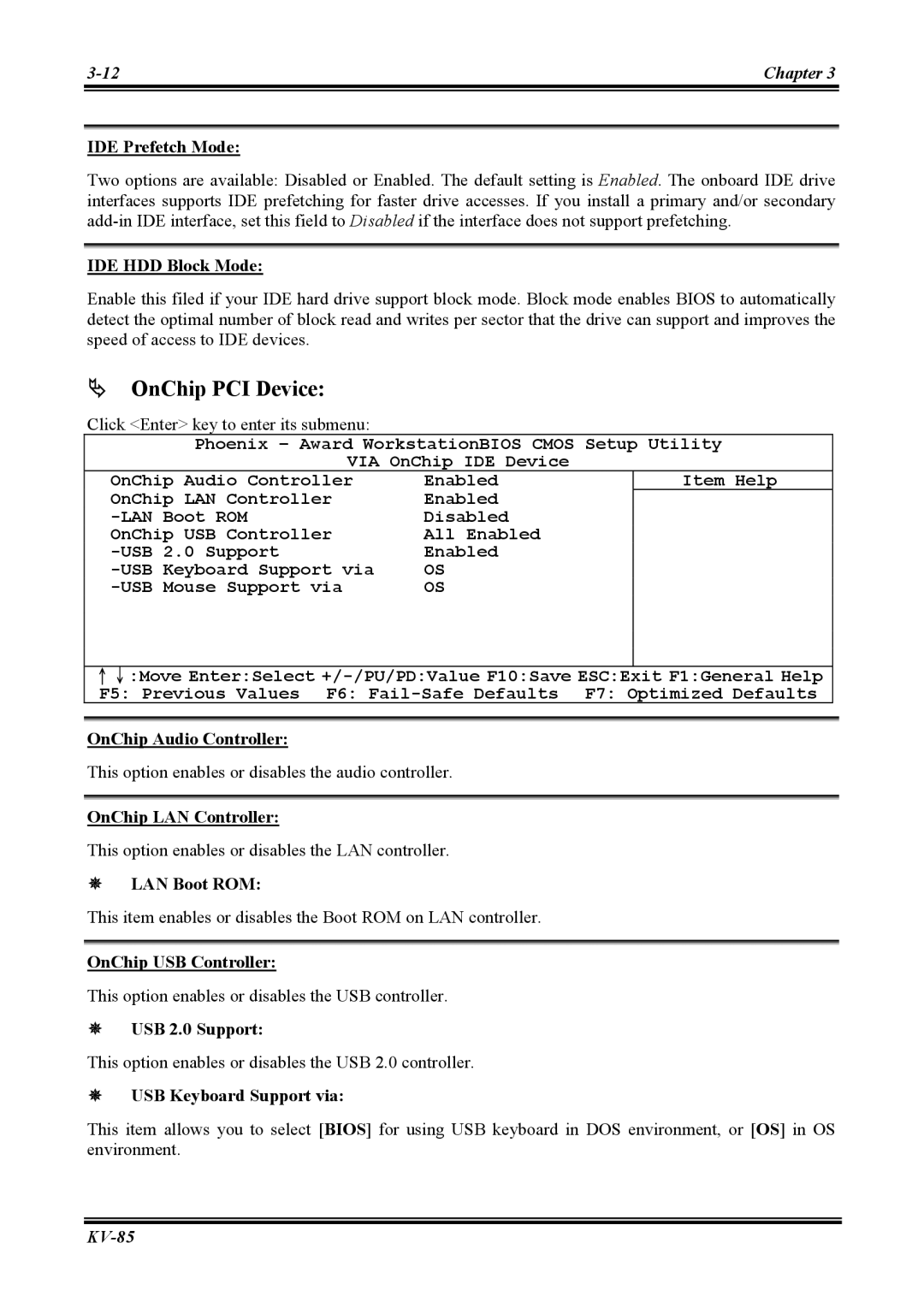 Abit KV-85 user manual # OnChip PCI Device 