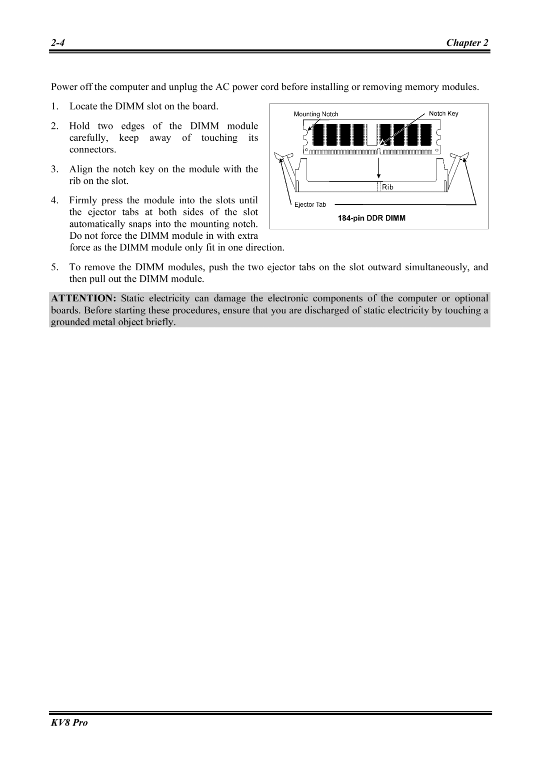 Abit KV8 PRO user manual Chapter 