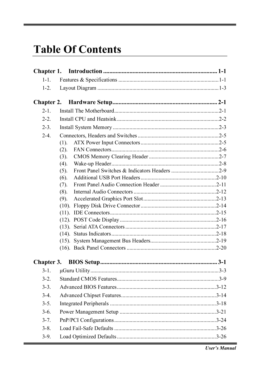 Abit KV8 PRO user manual Table Of Contents 