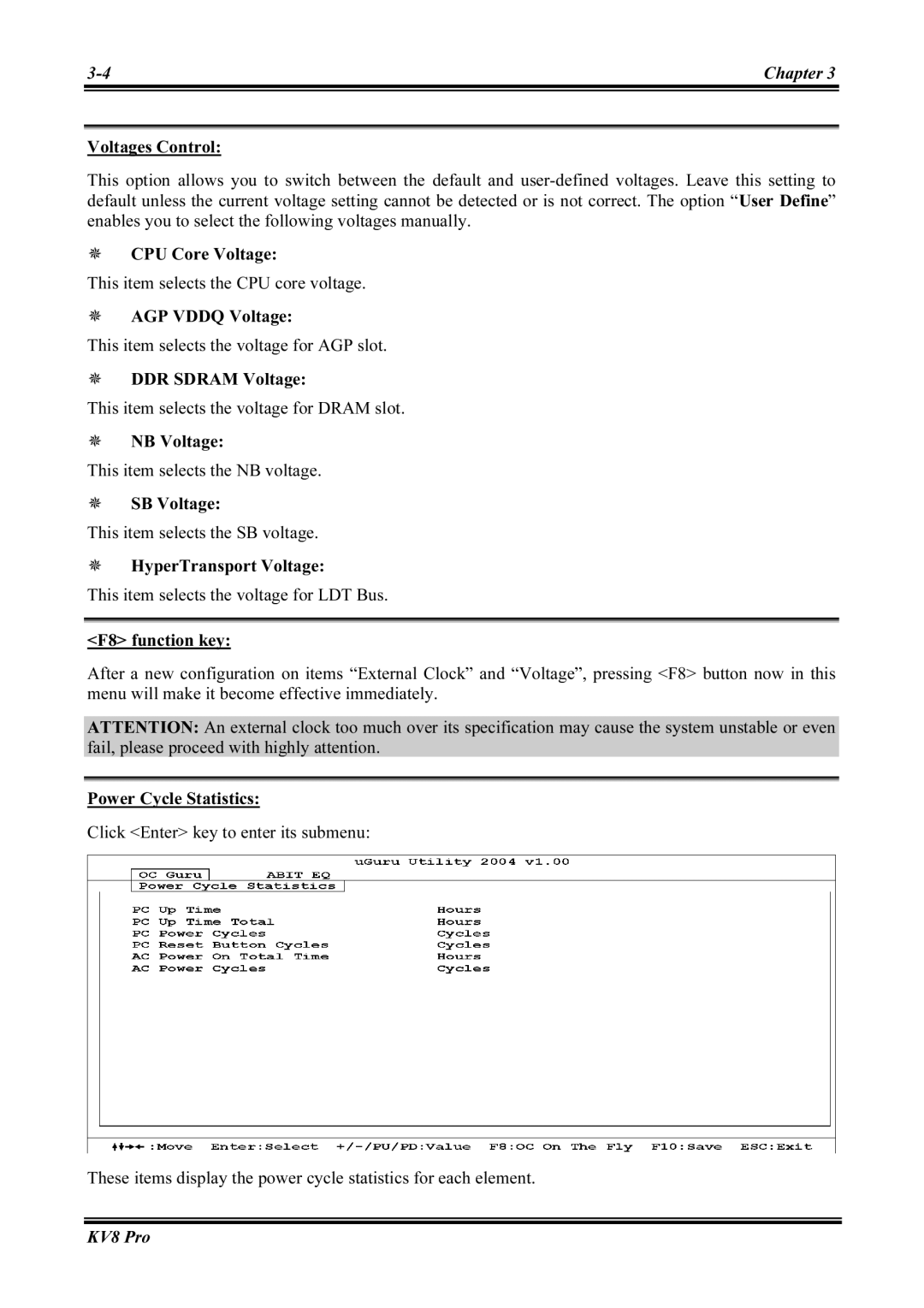 Abit KV8 PRO user manual Chapter 