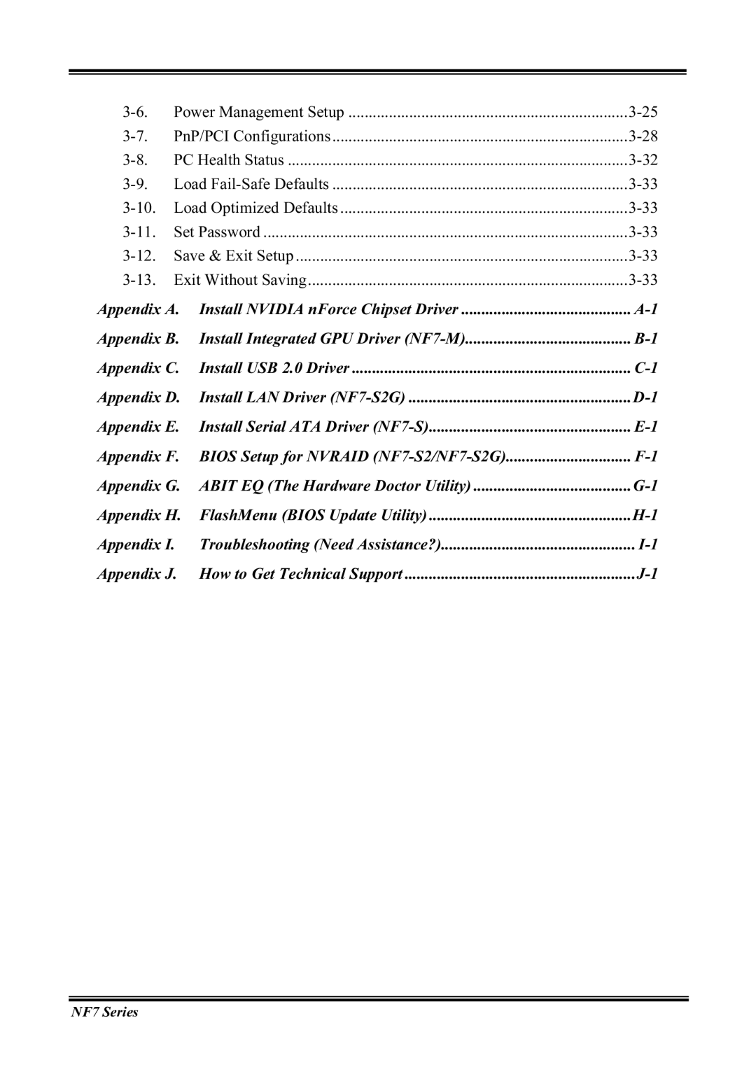 Abit NF7-M, NF7-S2G user manual Appendix a 