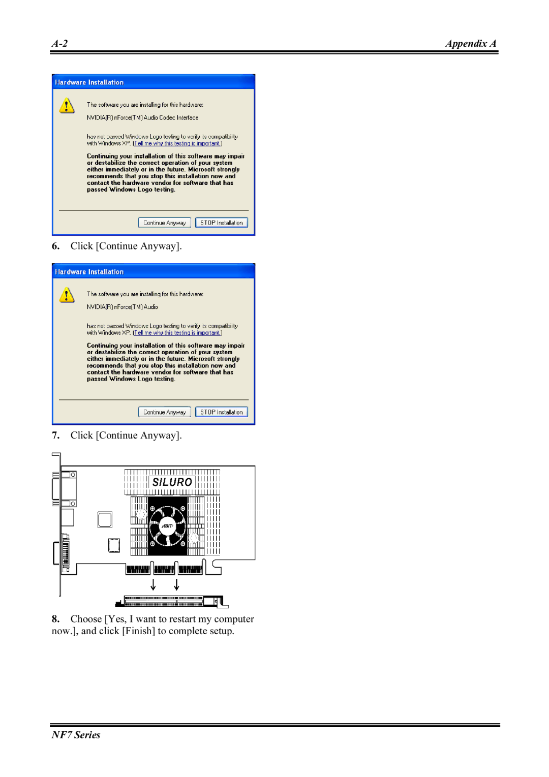 Abit NF7-M, NF7-S2G user manual Click Continue Anyway 