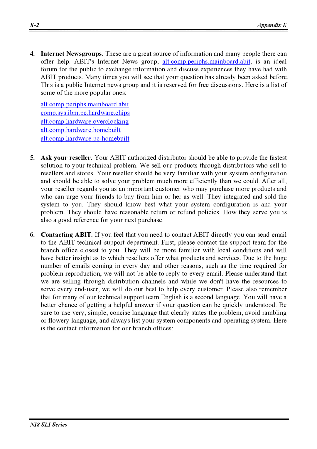 Abit NI8 SLI user manual Appendix K 