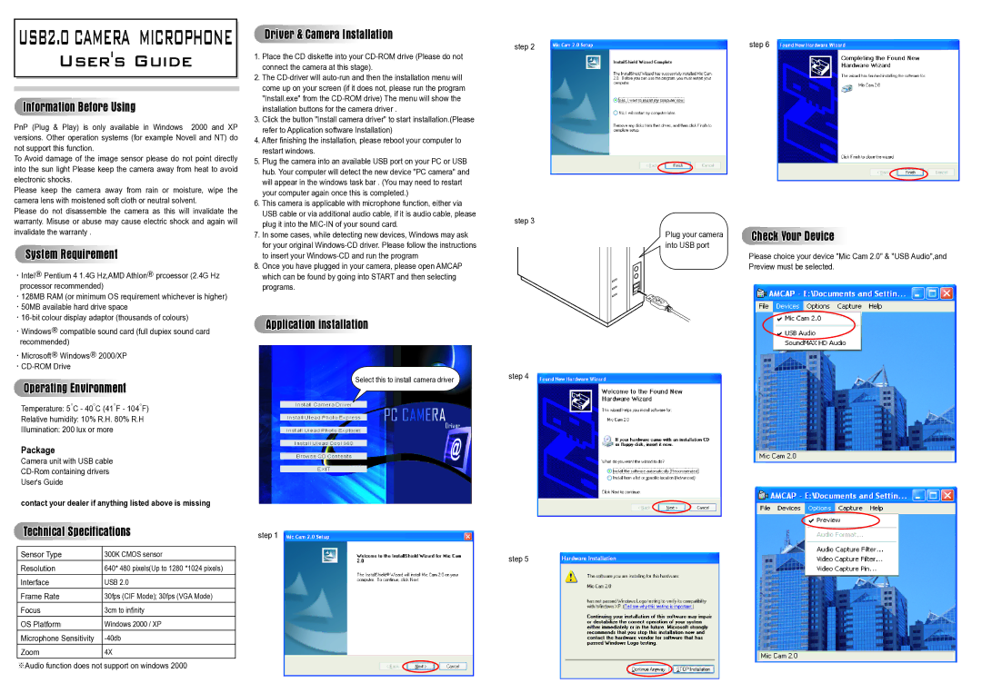 ABL electronic none manual Information Before Using, System Requirement, Operating Environment, Technical Specifications 