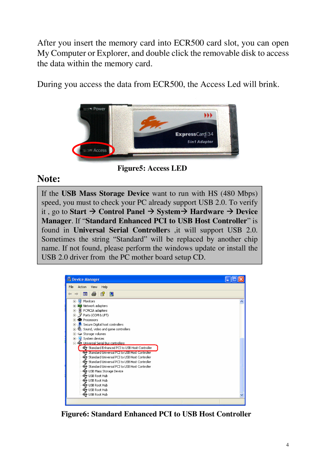 Abocom ECR500 user manual Access LED 