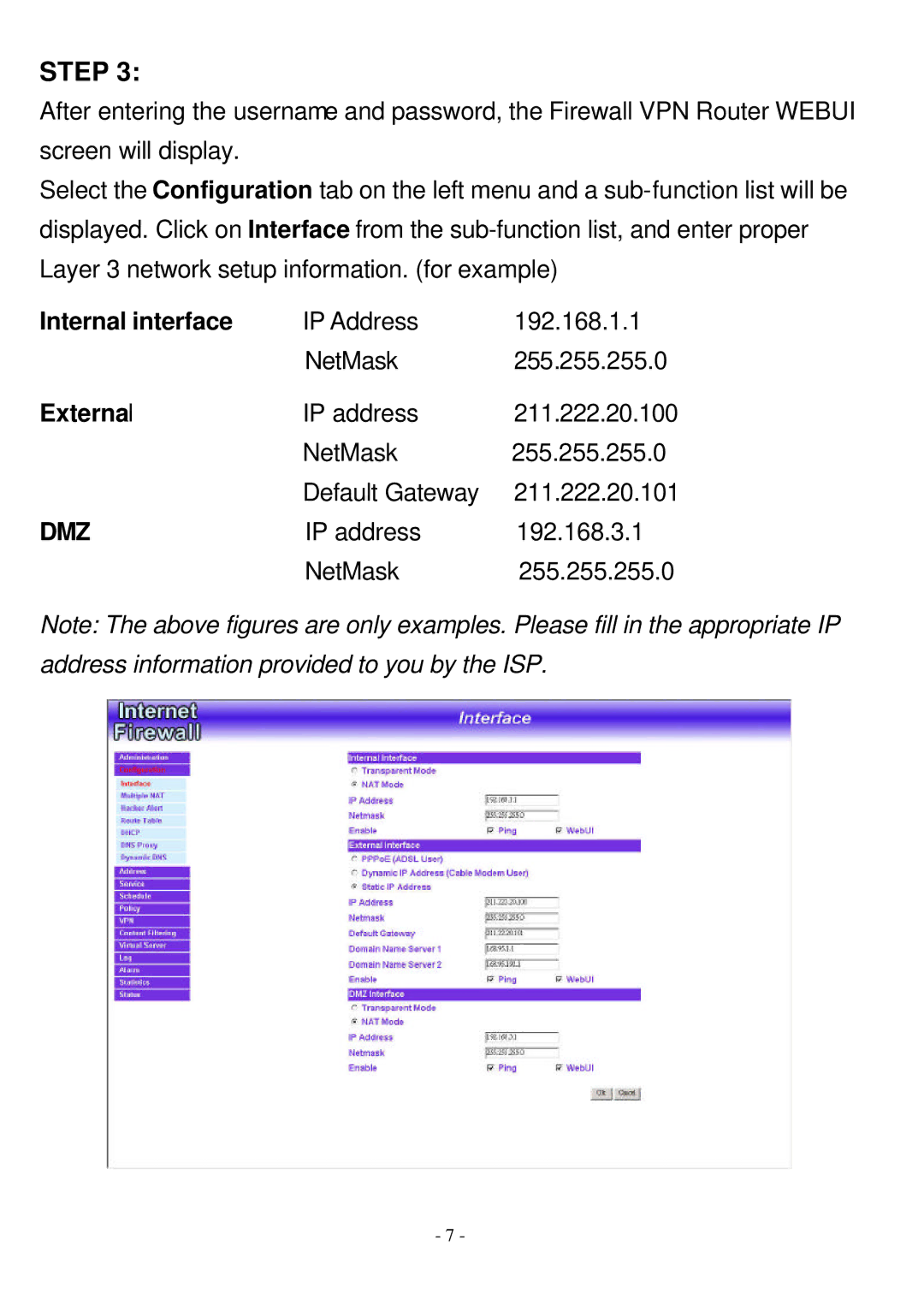 Abocom FVR206 manual Dmz 