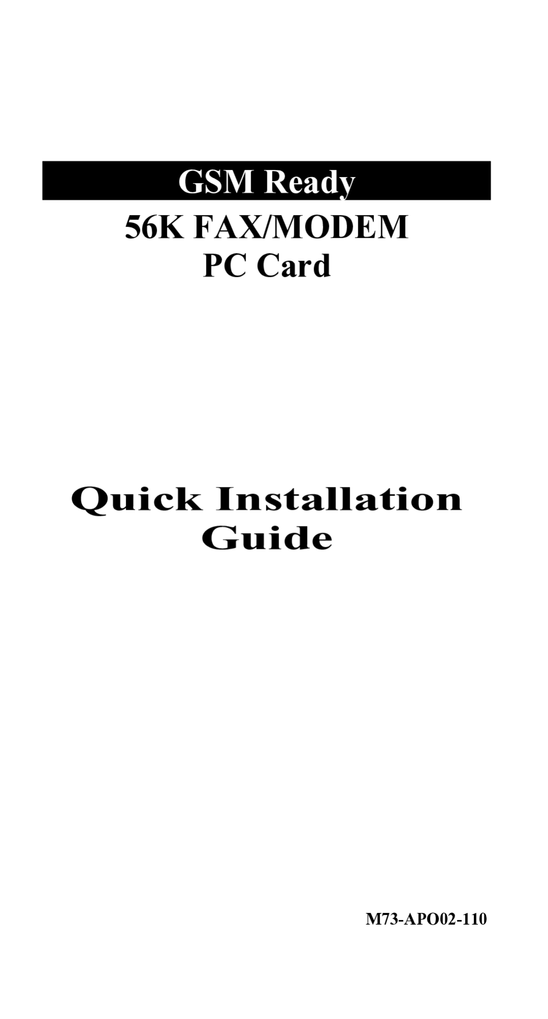 Abocom GFM560 manual 56K FAX/MODEM 