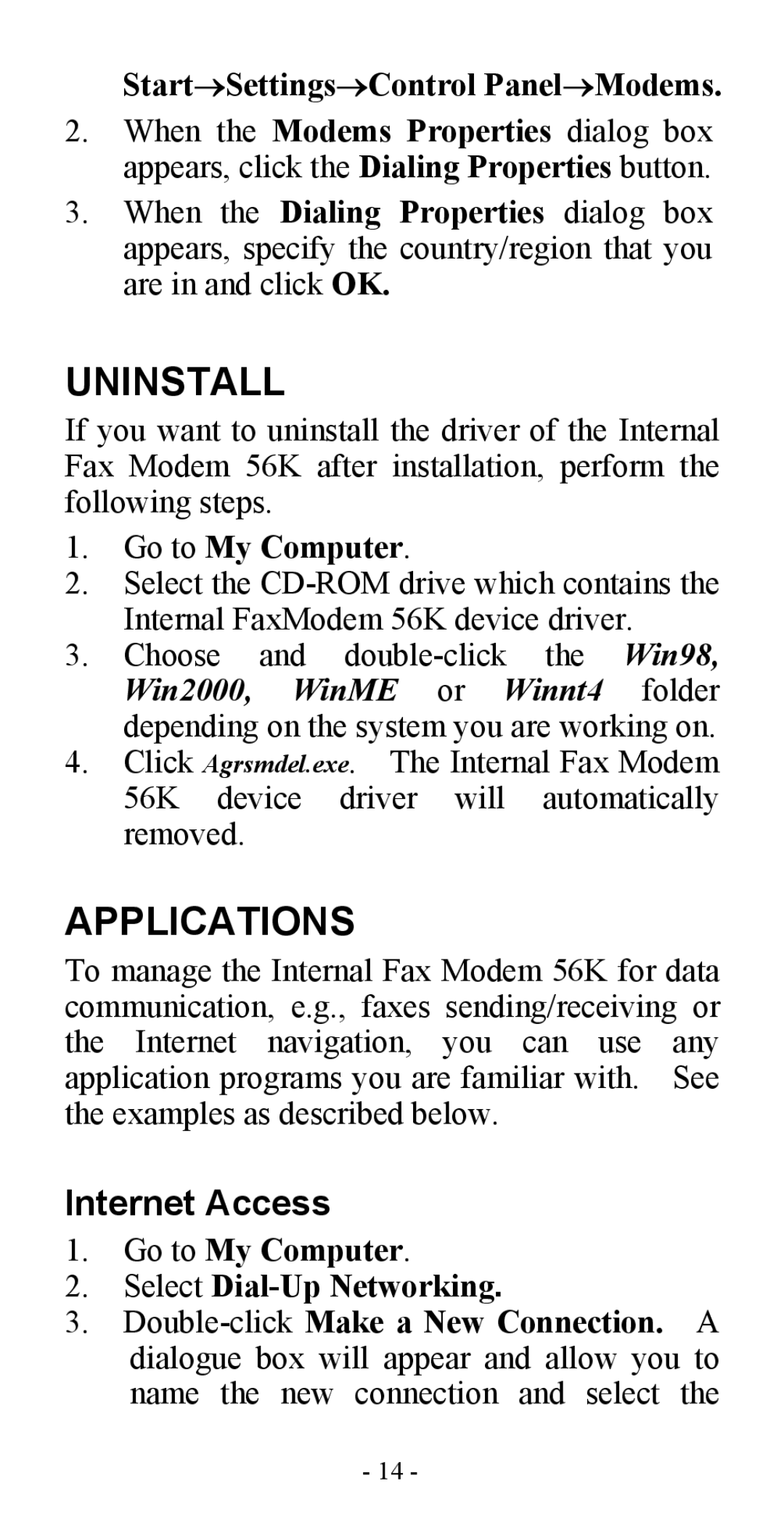 Abocom ISM560 manual Applications, Internet Access 