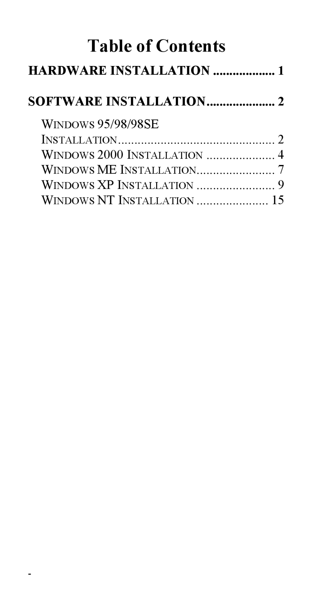 Abocom ISM56CR manual Table of Contents 