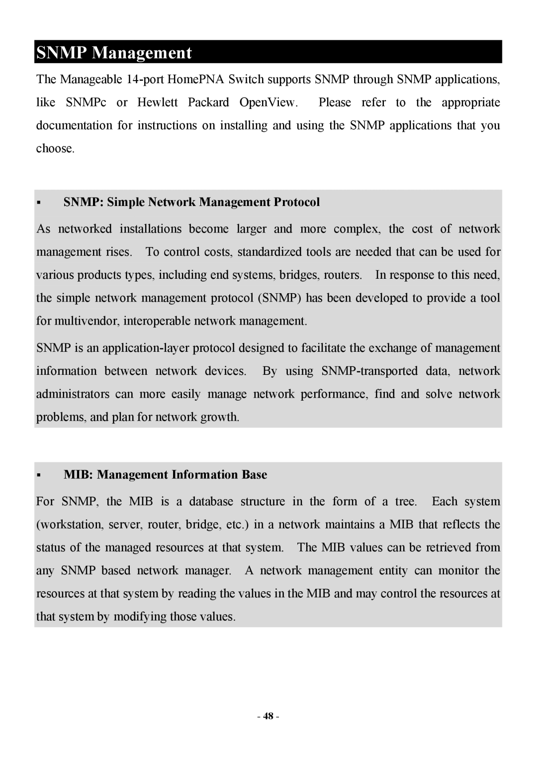 Abocom Manageable 14-port HomePNA Plus 2 Fast Ethernet Switch Snmp Management, Snmp Simple Network Management Protocol 