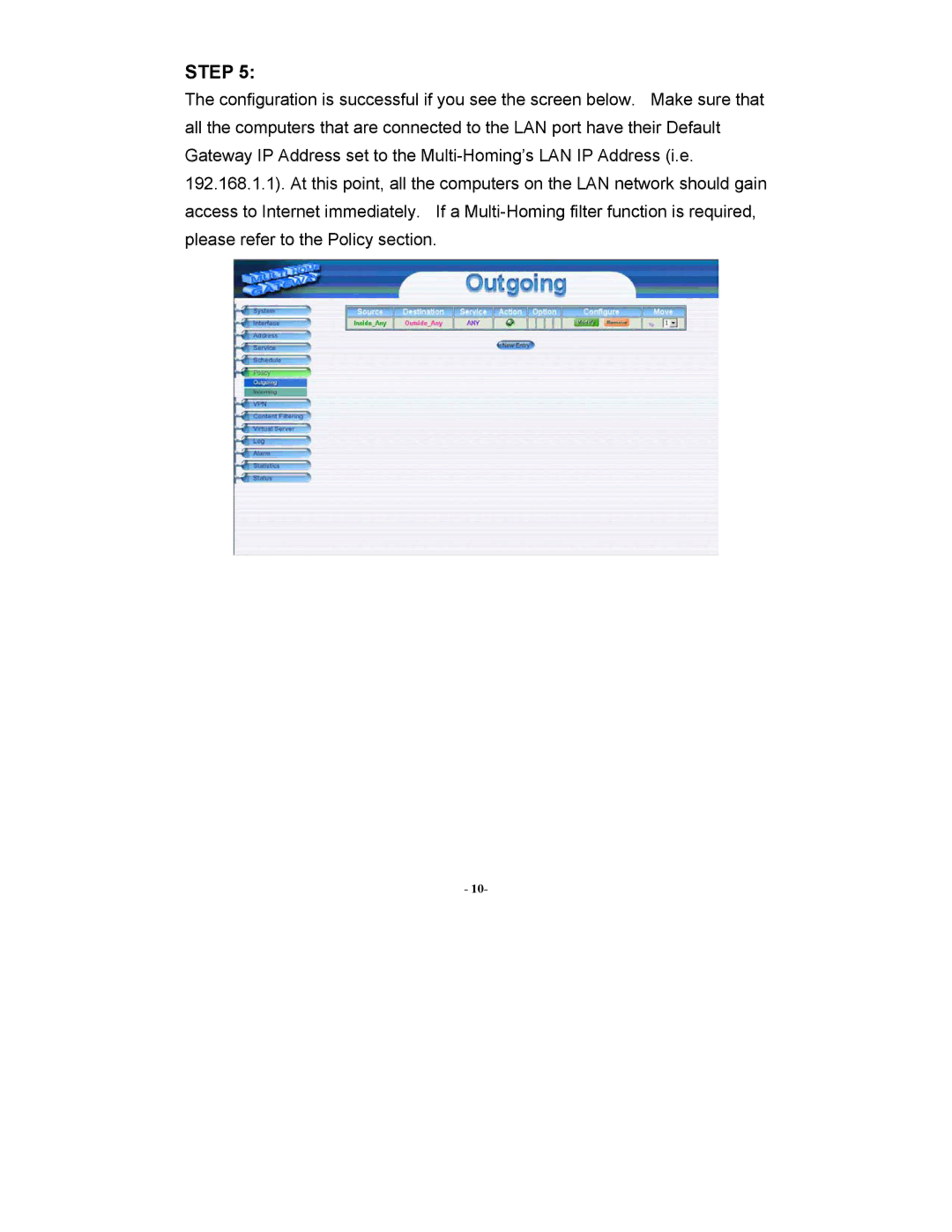 Abocom MH200 manual Step 