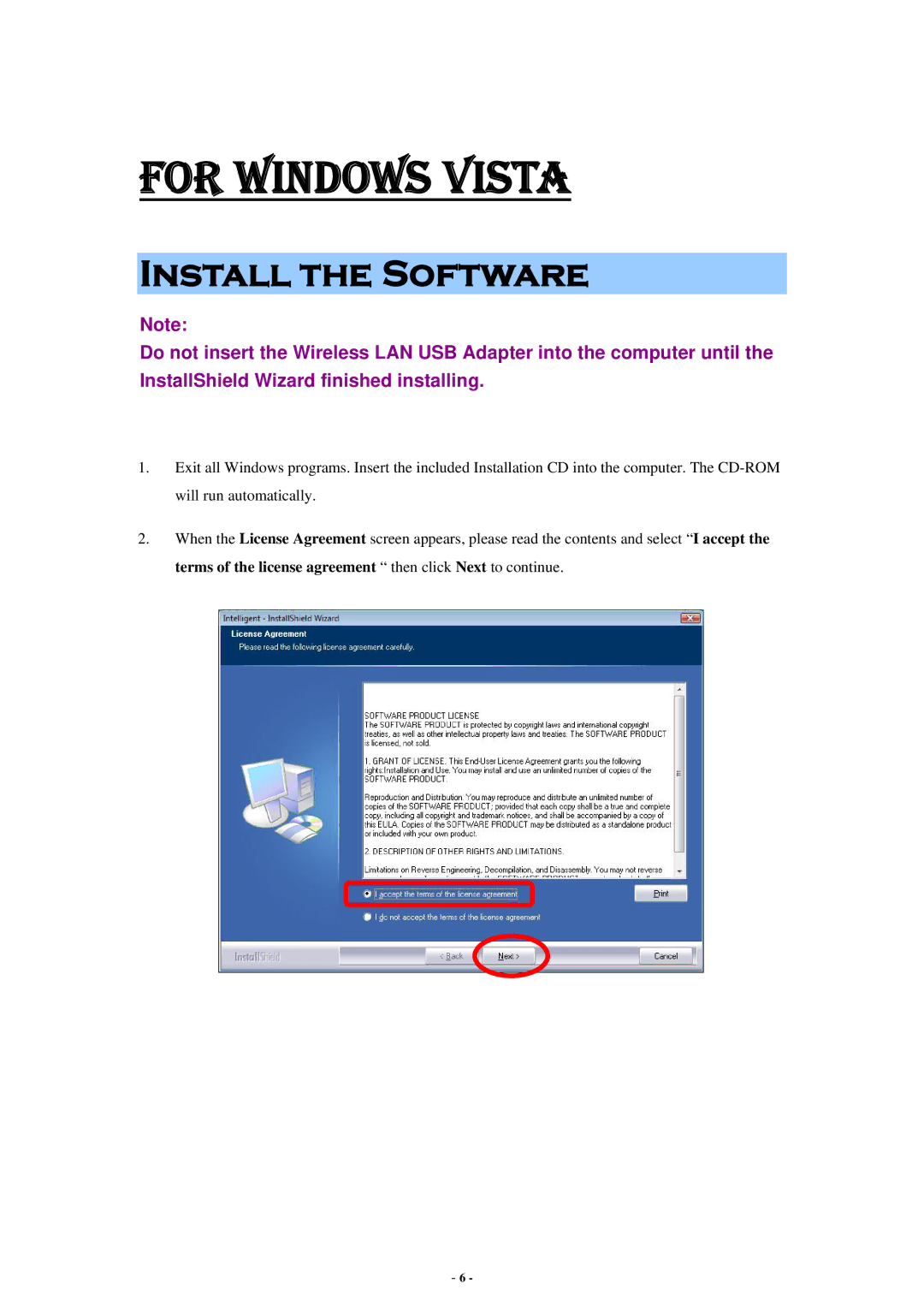 Abocom None user manual For Windows Vista 