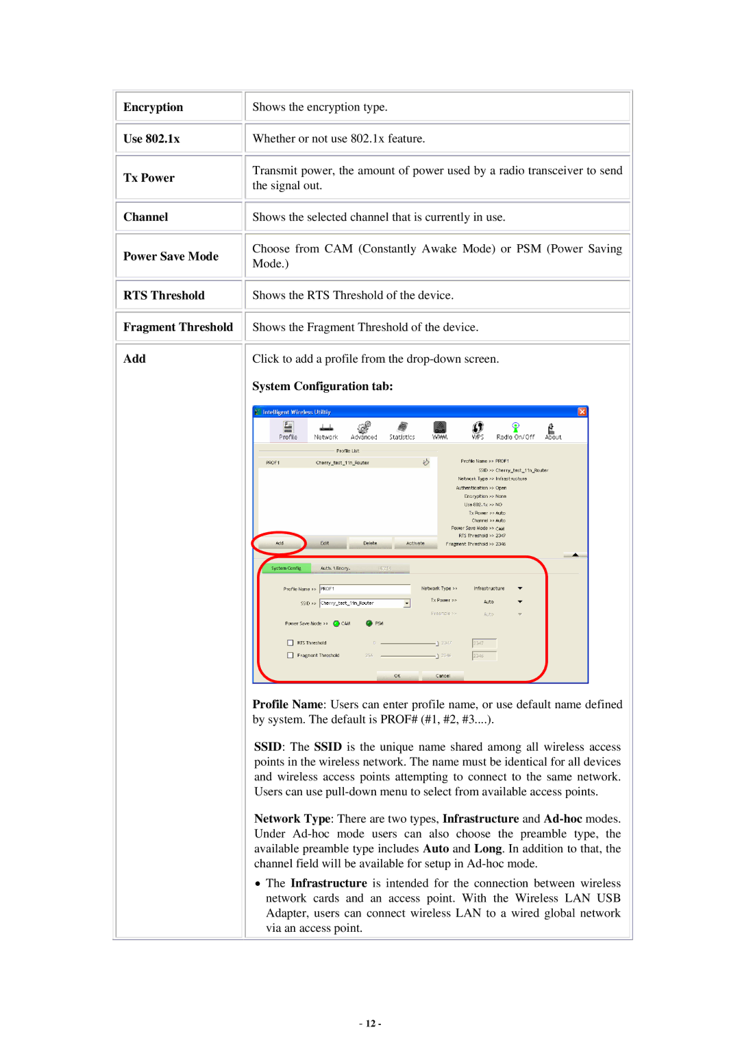 Abocom None user manual System Configuration tab 