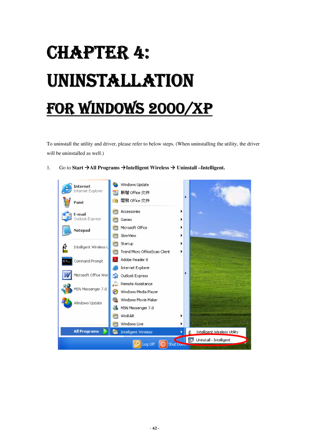 Abocom None user manual Uninstallation 