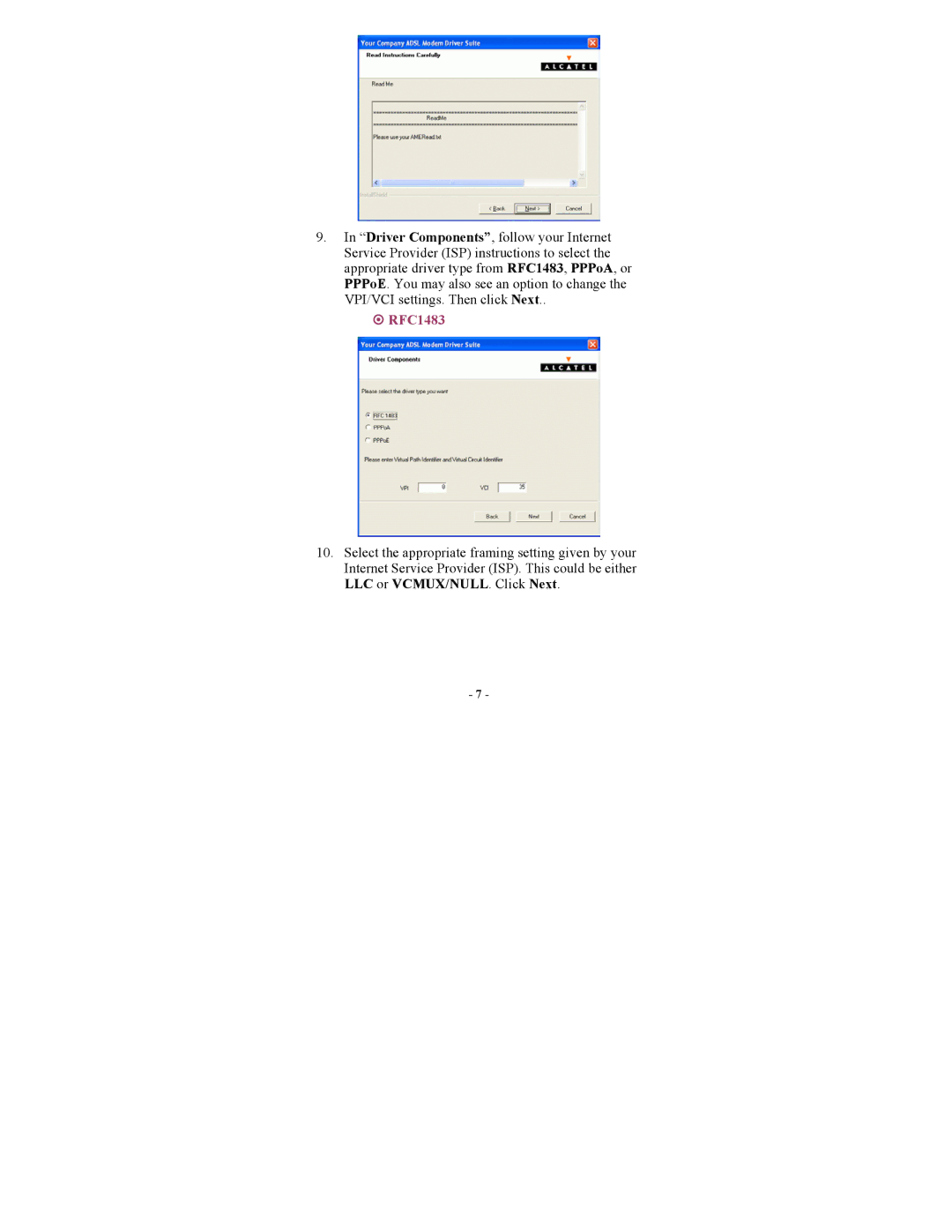 Abocom UAM800 manual ~ RFC1483 