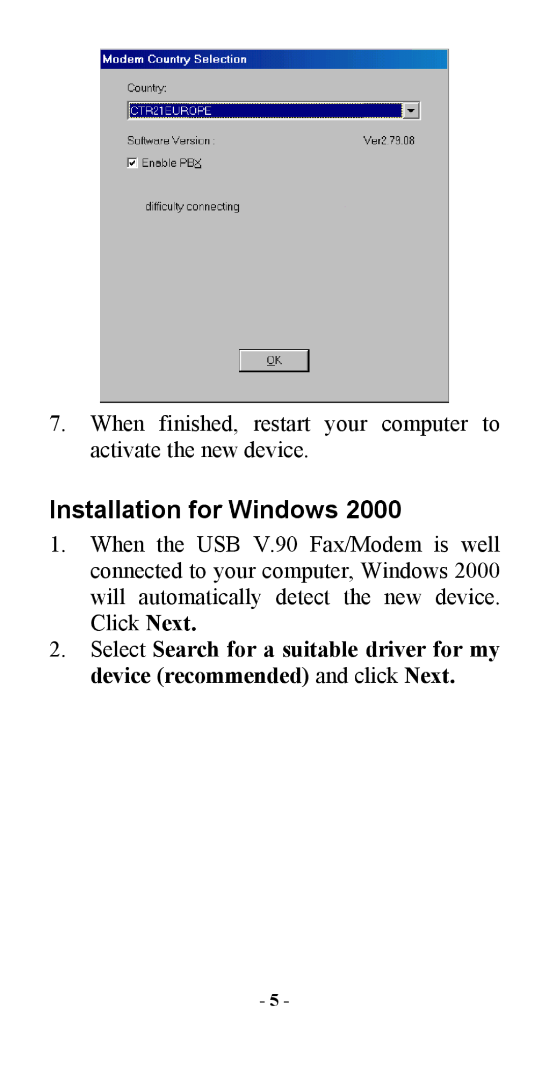 Abocom USM560 manual Installation for Windows 