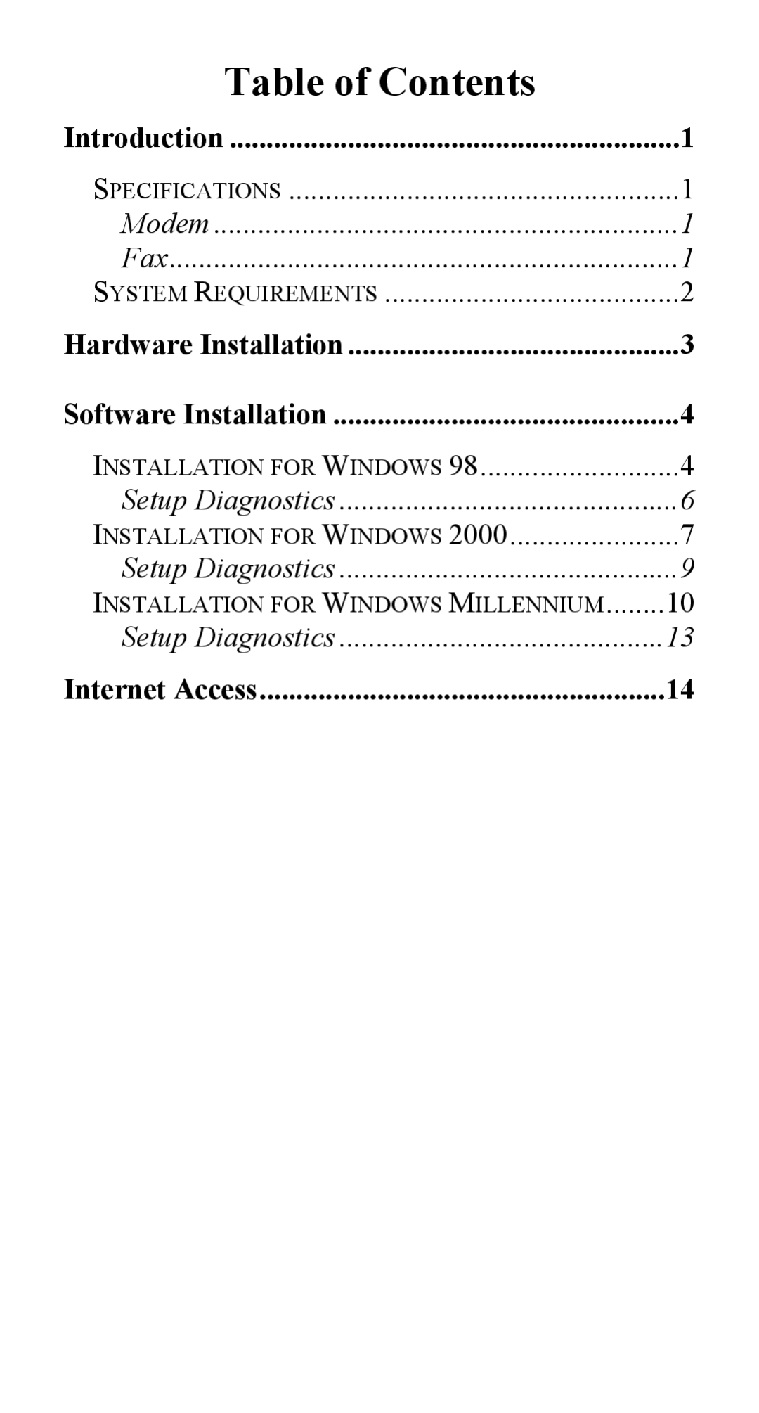 Abocom UTM560 manual Table of Contents 