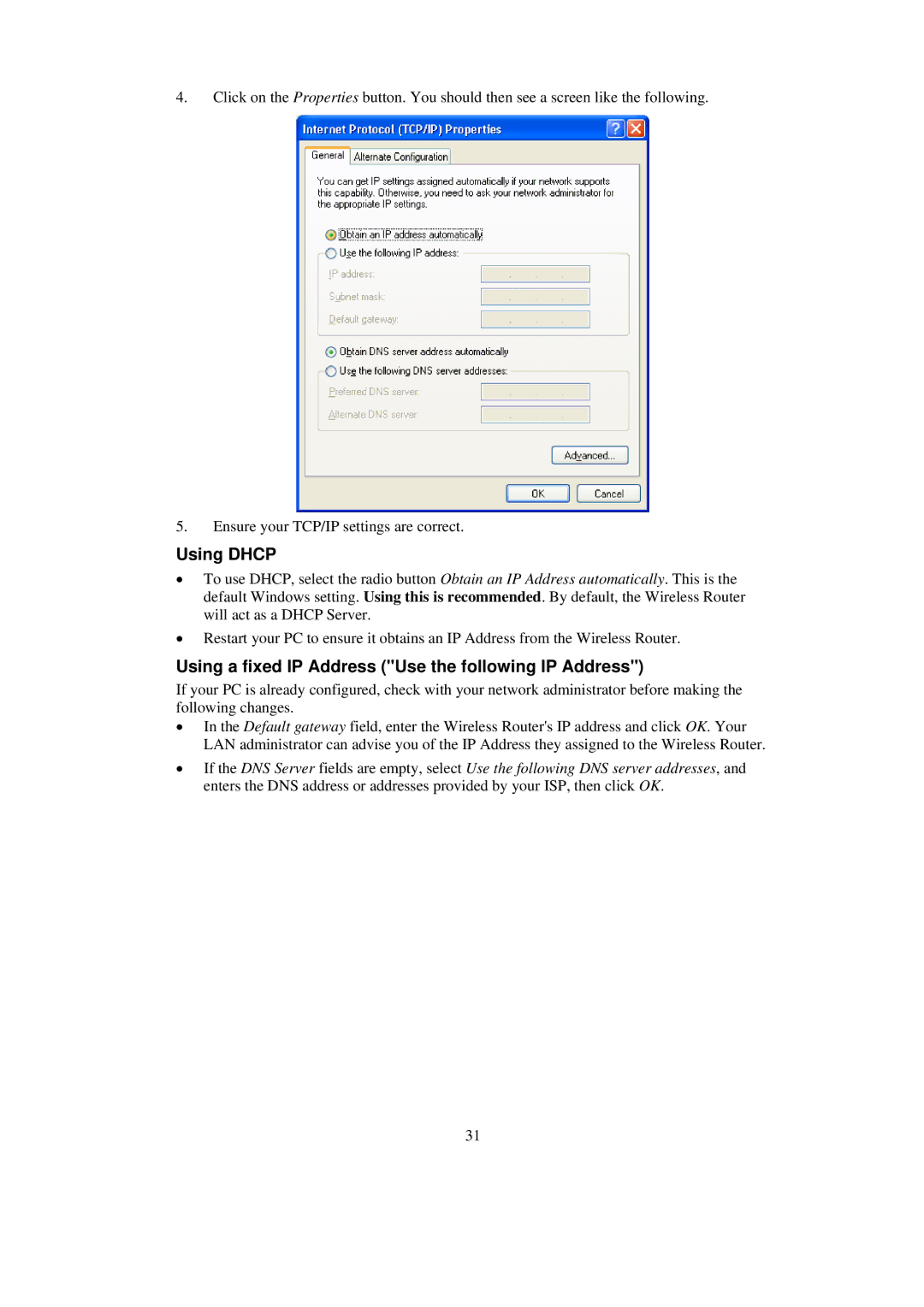 Abocom WAP2102 manual Using Dhcp 