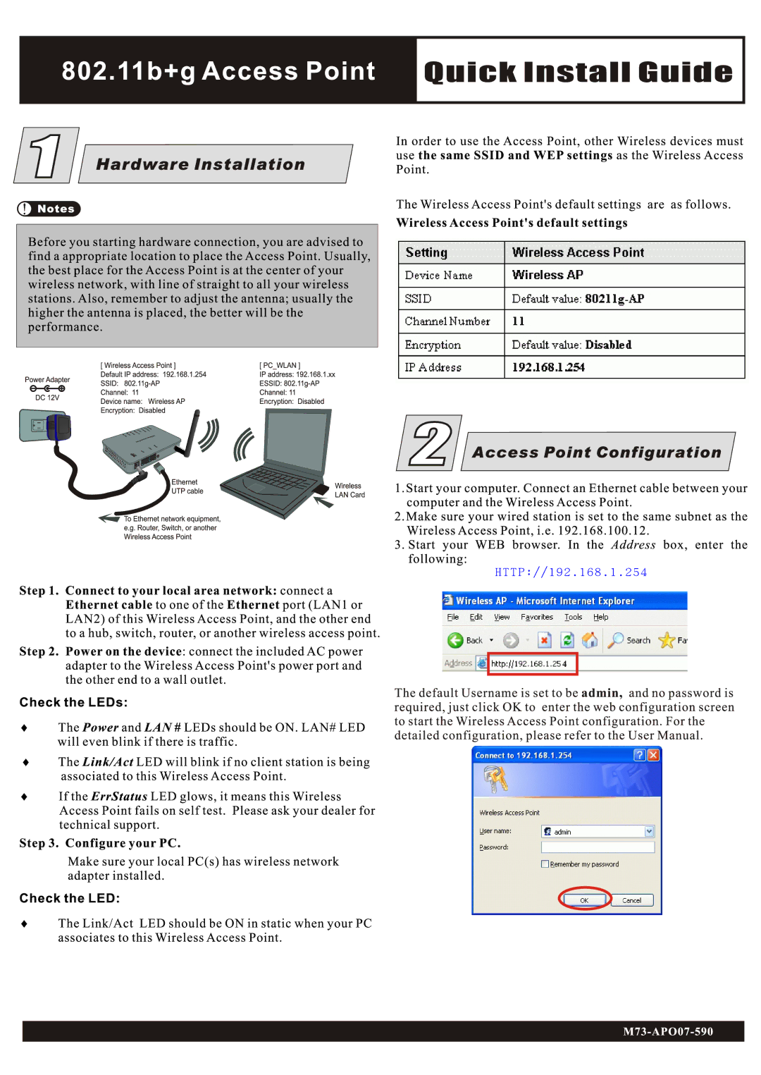 Abocom WAP252 manual 