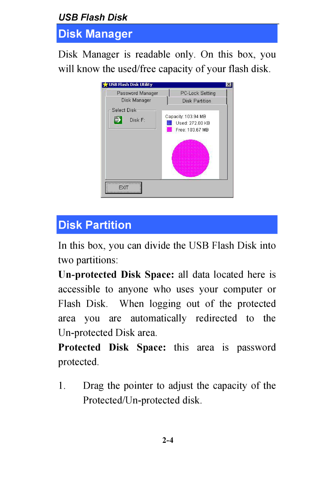 Abocom WBD512 manual Disk Manager, Disk Partition 