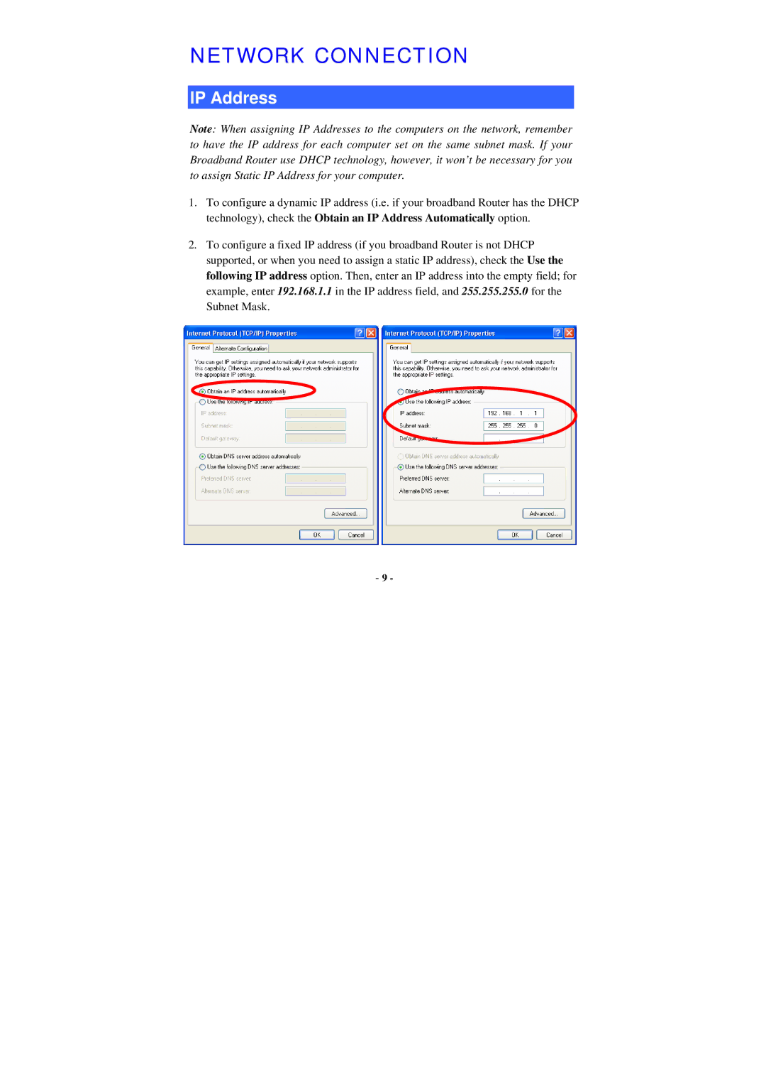 Abocom WU5205 user manual Network Connection 