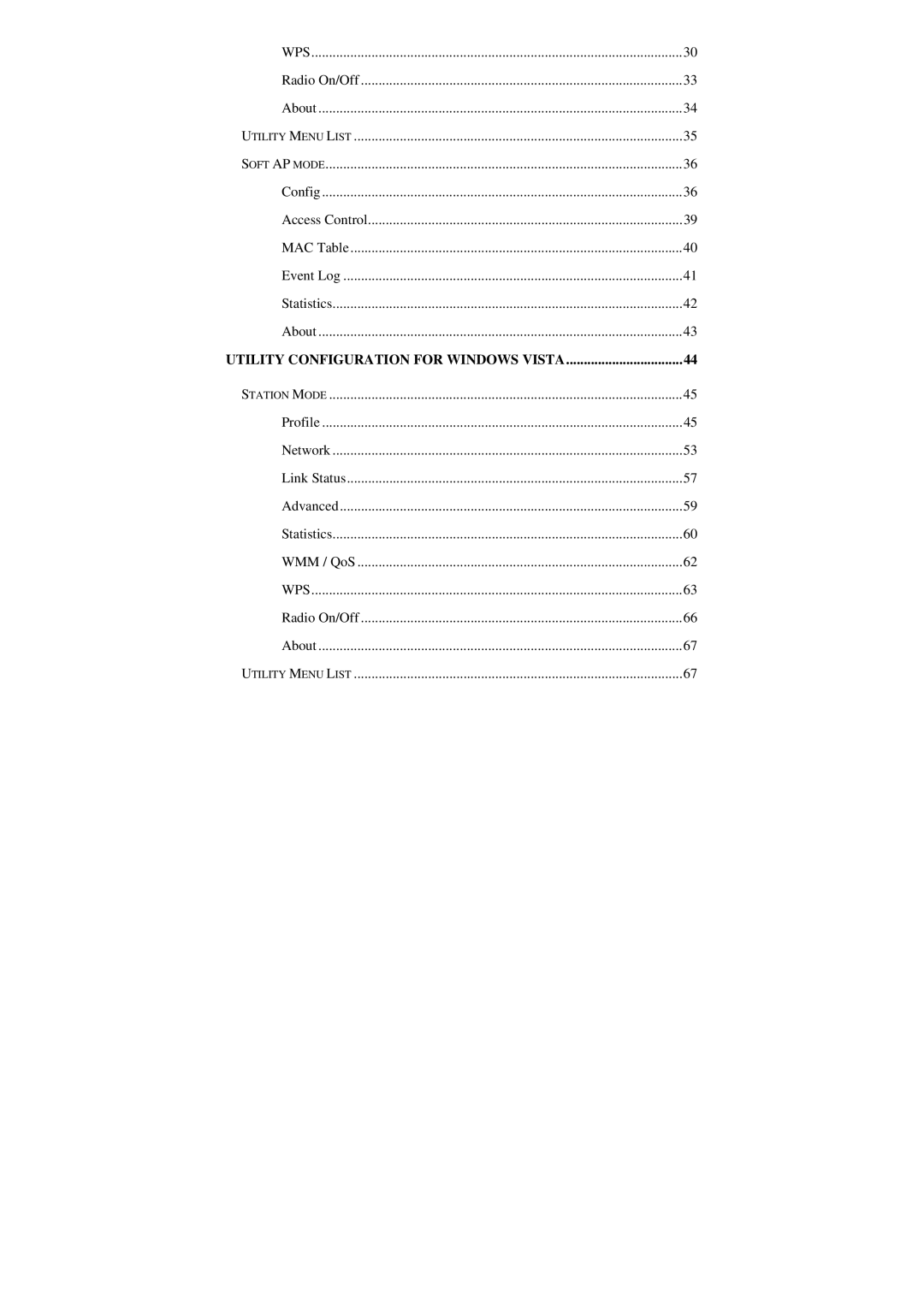 Abocom WU5205 user manual Utility Configuration for Windows Vista 