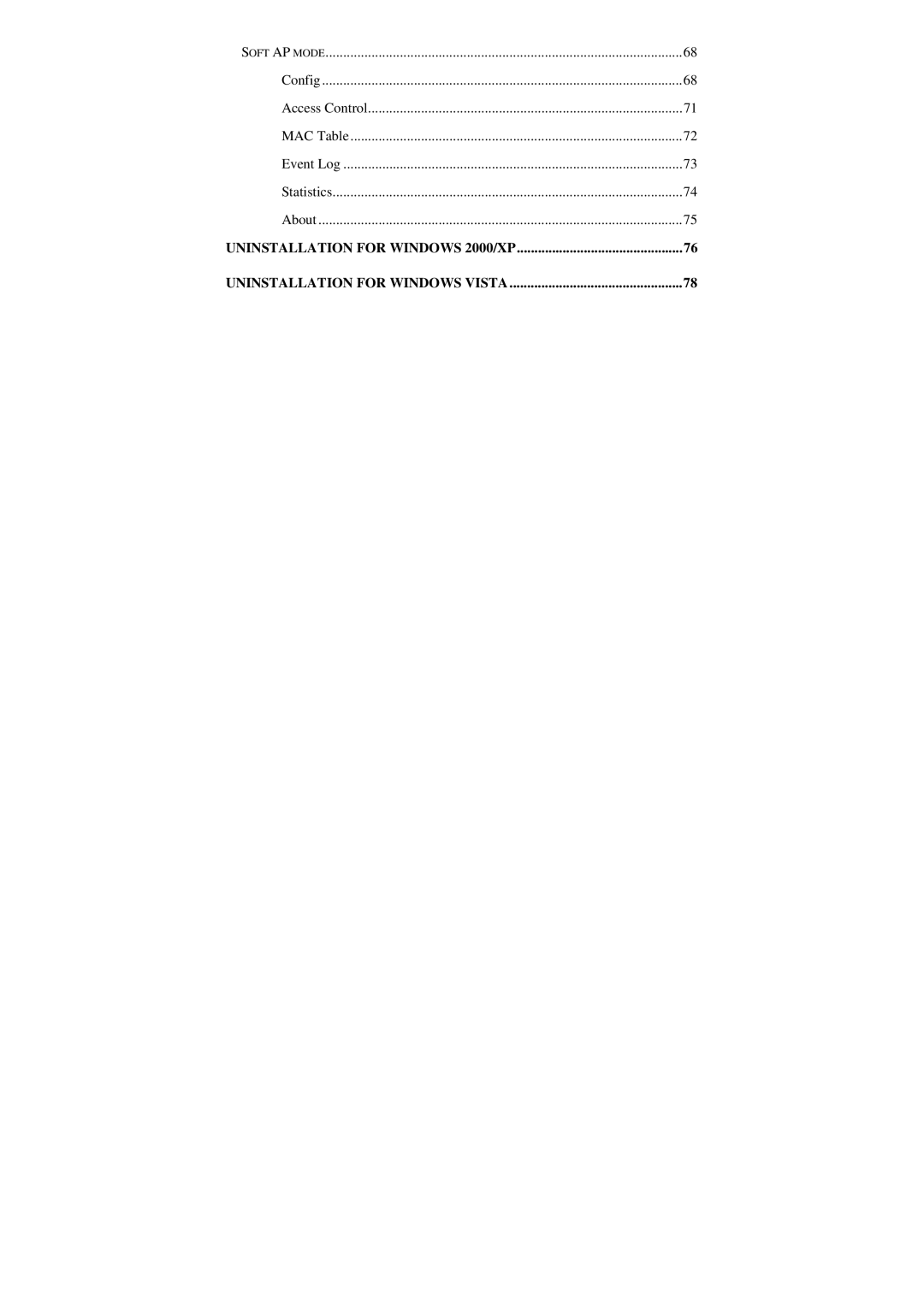 Abocom WU5205 user manual Soft AP Mode 