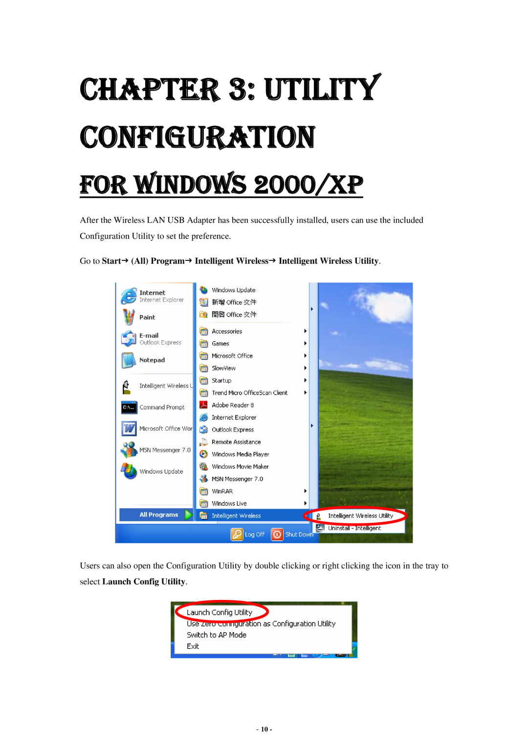 Abocom WU5214 user manual Utility Configuration 