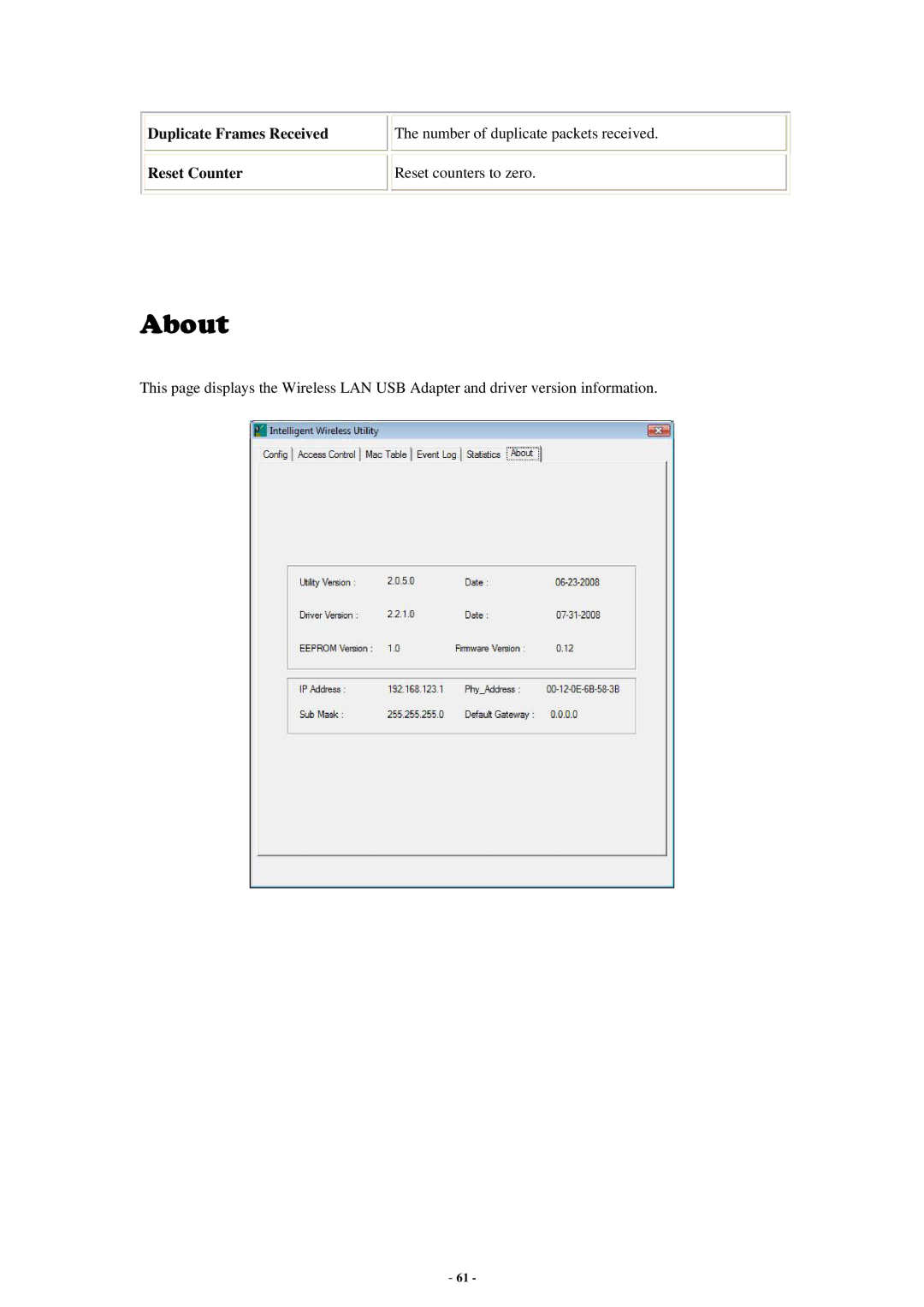 Abocom WU5214 user manual About 