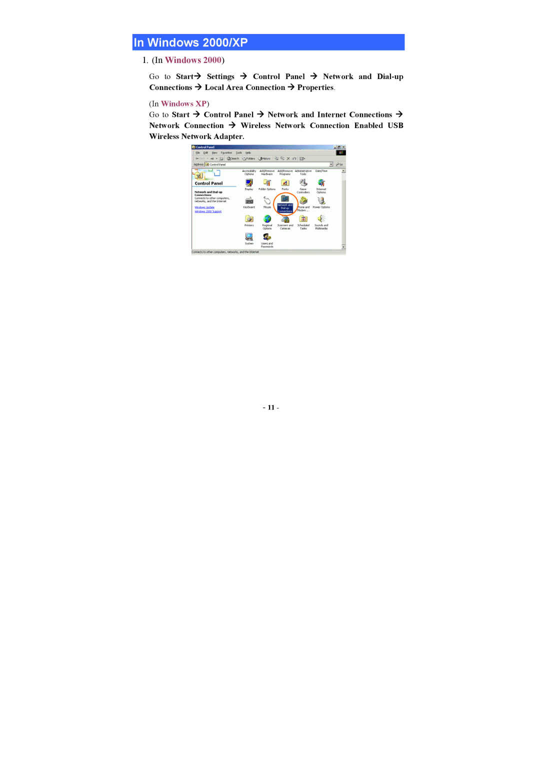 Abocom WUG2660 user manual Windows, Properties 