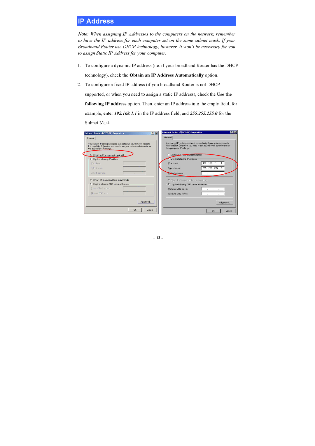 Abocom WUG2660 user manual IP Address 