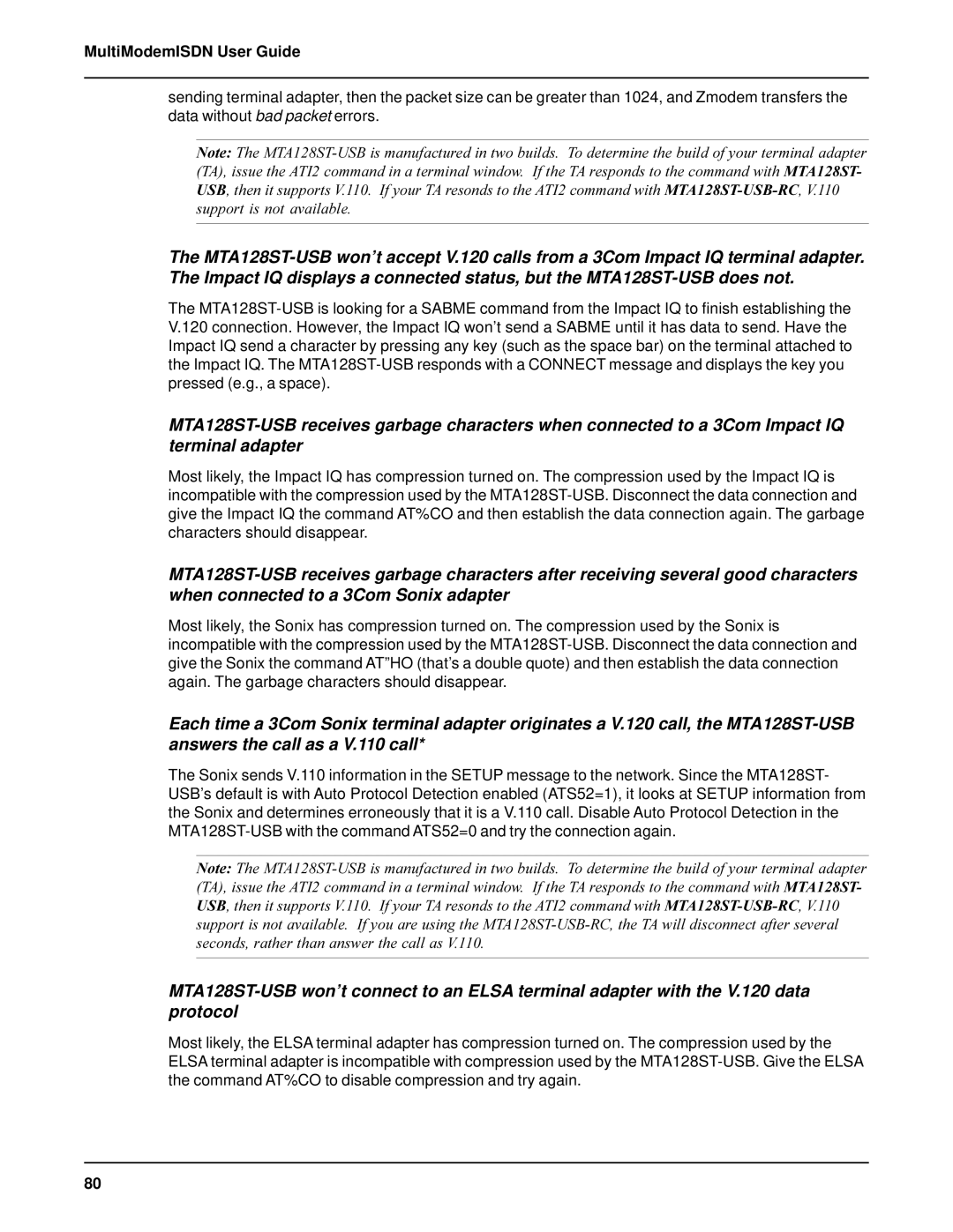 AC International MTA128ST-USB manual MultiModemISDN User Guide 