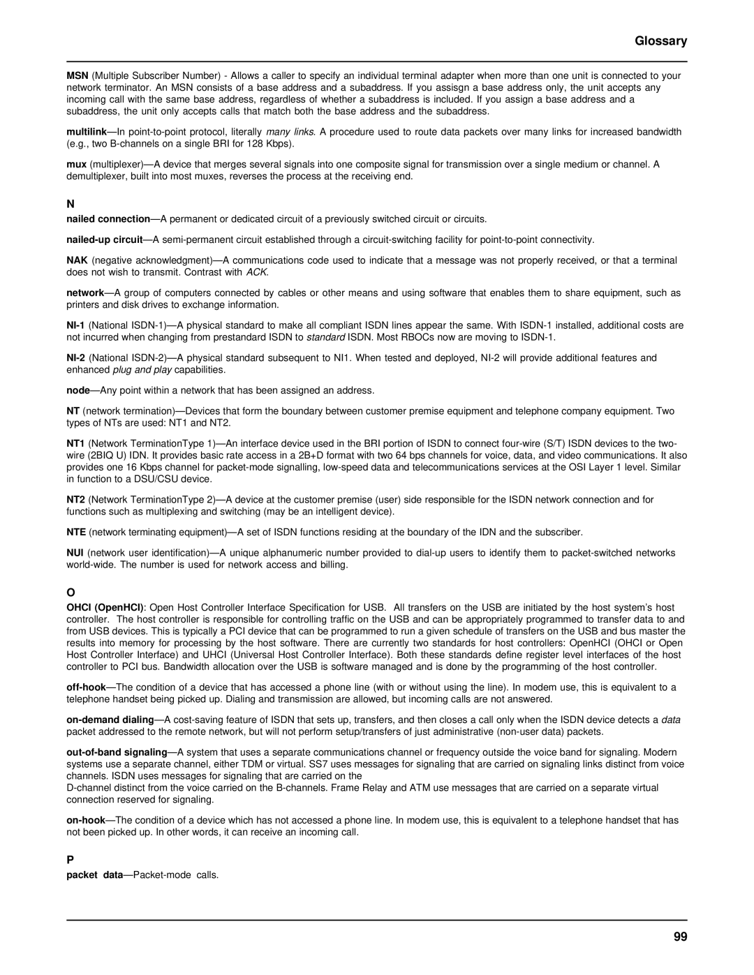 AC International MTA128ST-USB manual Glossary 