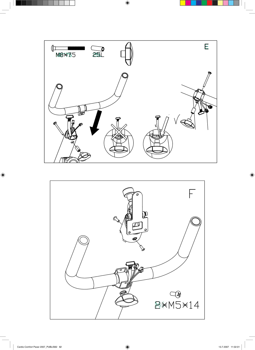 Accell Cardio Comfort Pacer owner manual M5*14 